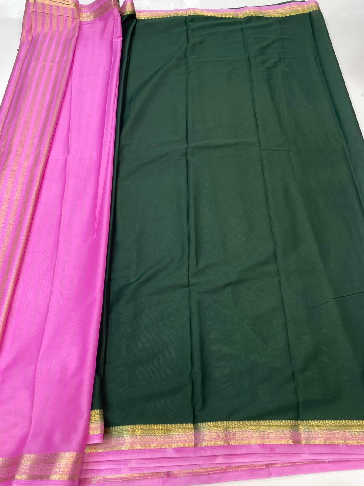 Mysore Crepe Self Saree(3496-R24)