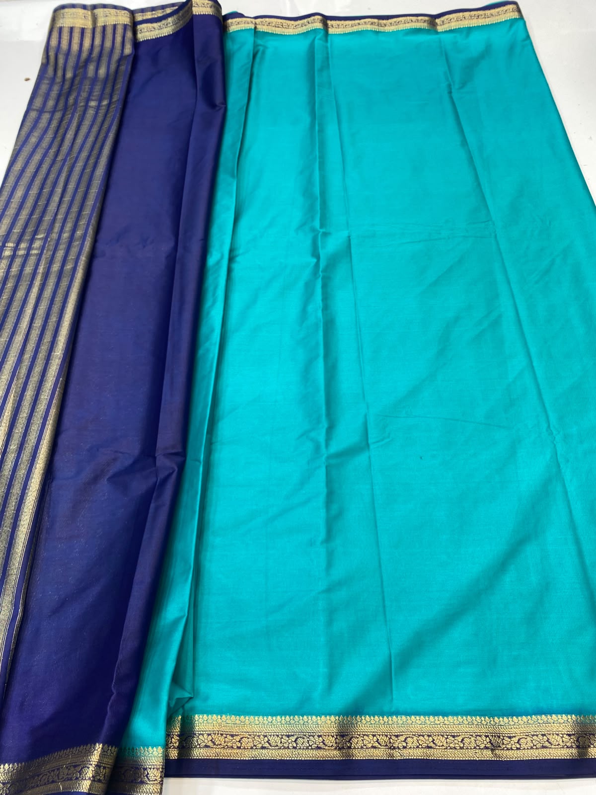 Mysore Crepe Self Saree(3496-R24)