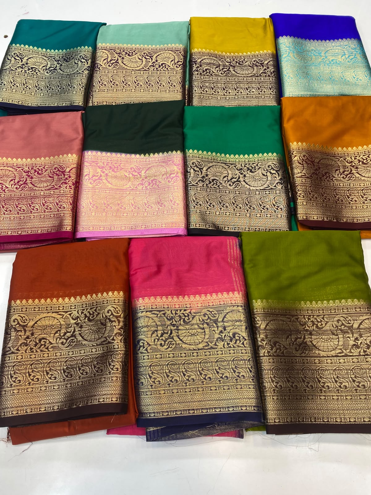Mysore Crepe Self Saree(3496A-R19)