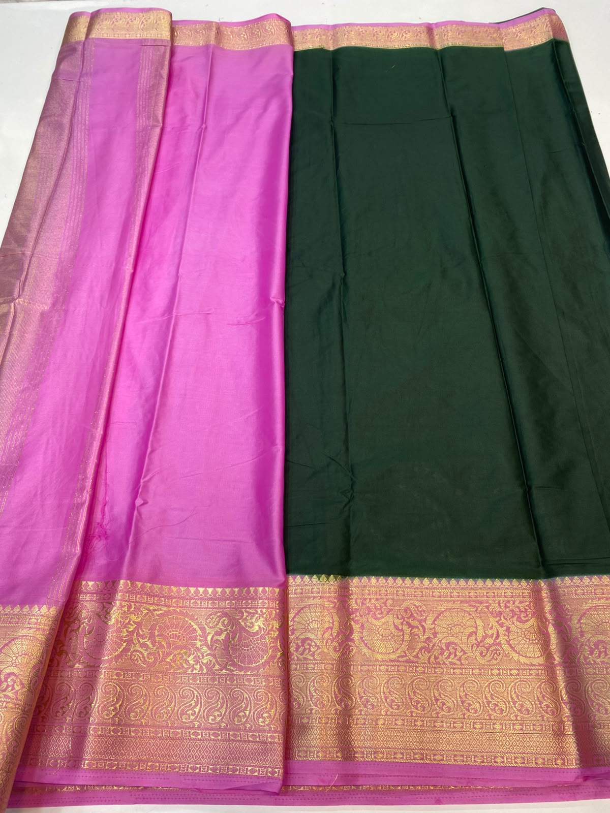 Mysore Crepe Self Saree(3496A-R19)