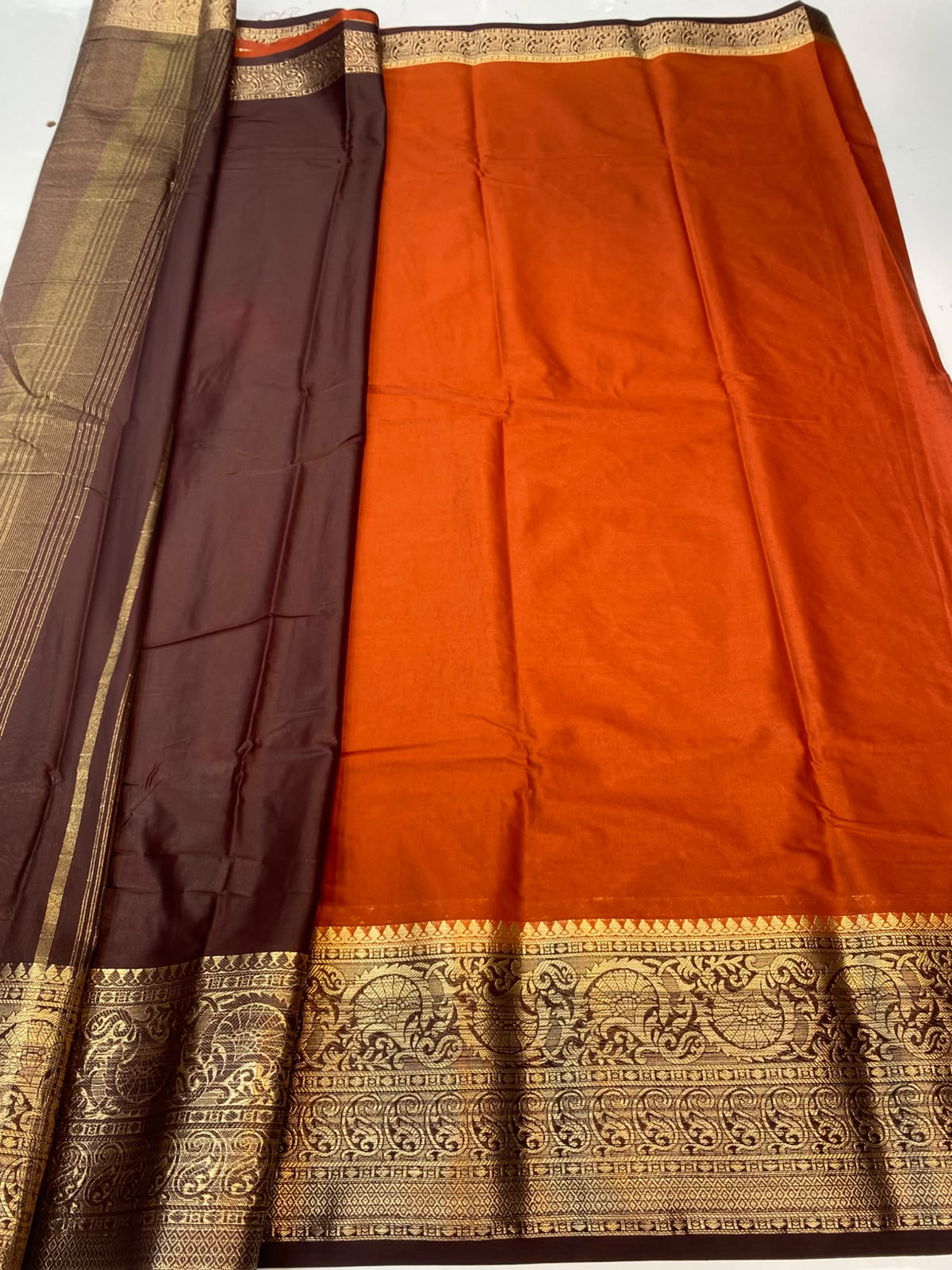 Mysore Crepe Self Saree(3496A-R19)