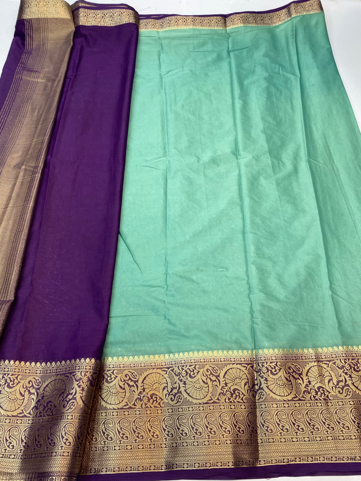 Mysore Crepe Self Saree(3496A-R19)