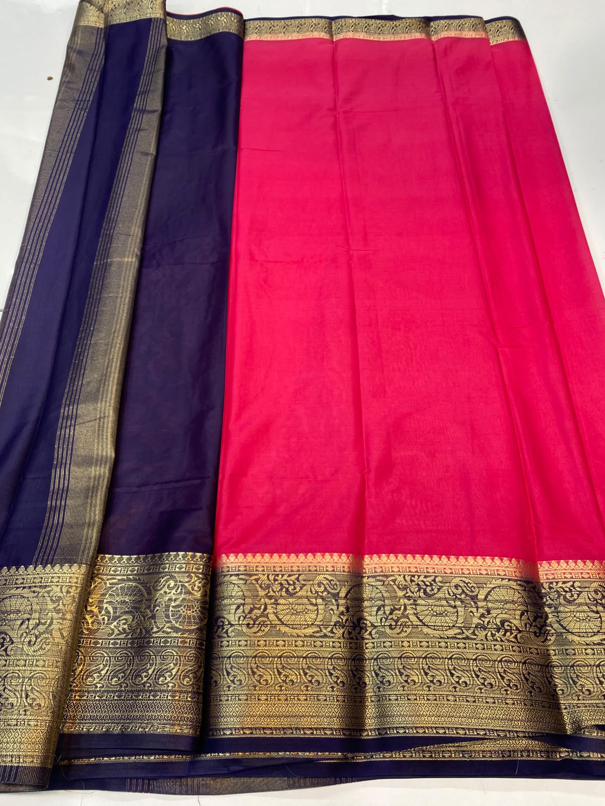 Mysore Crepe Self Saree(3496A-R19)