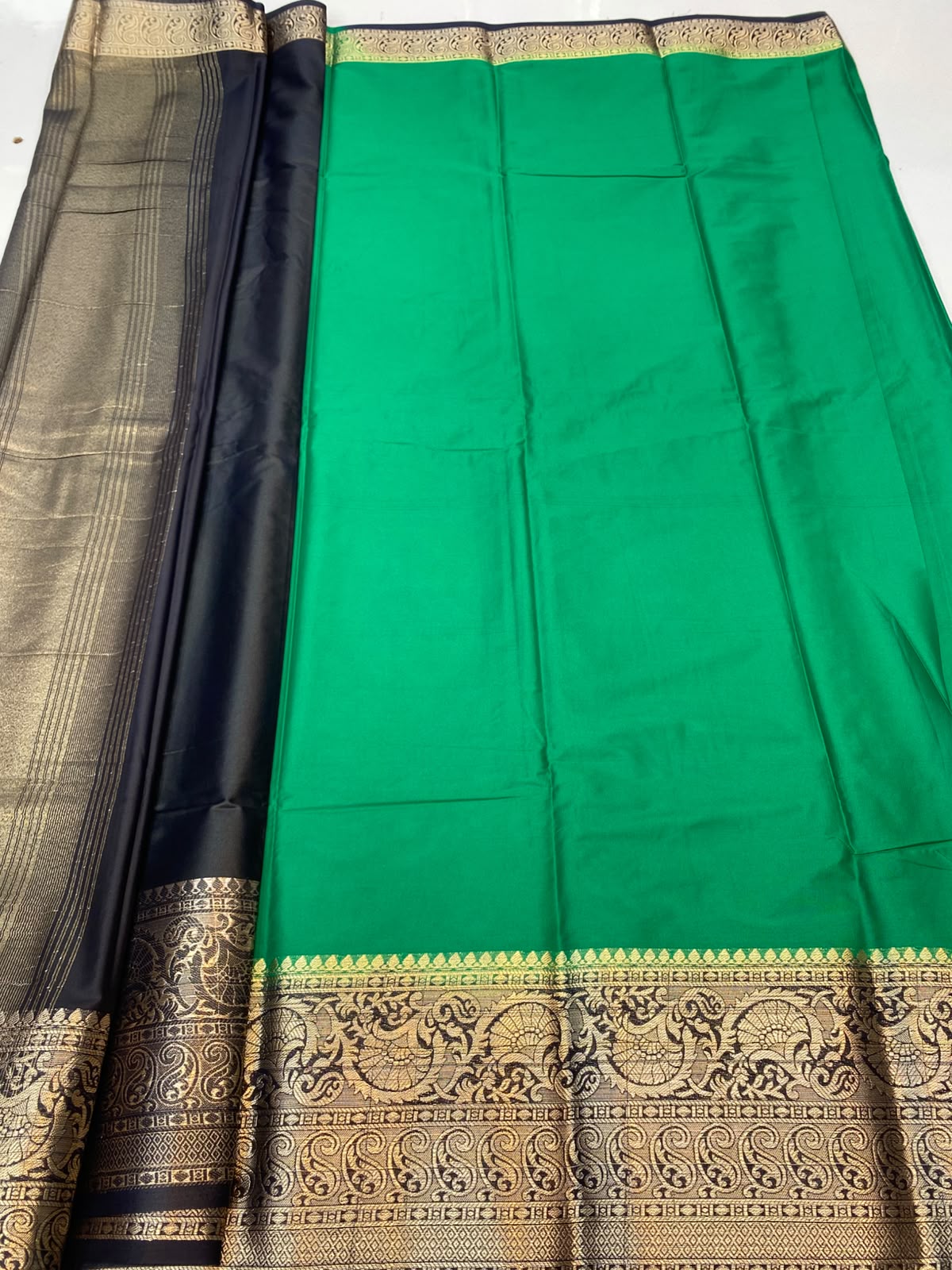 Mysore Crepe Self Saree(3496A-R19)