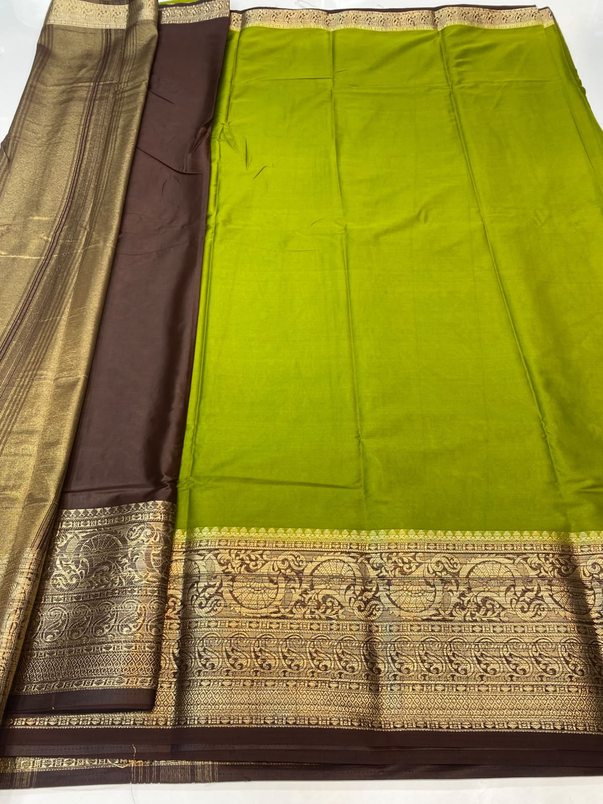 Mysore Crepe Self Saree(3496A-R19)
