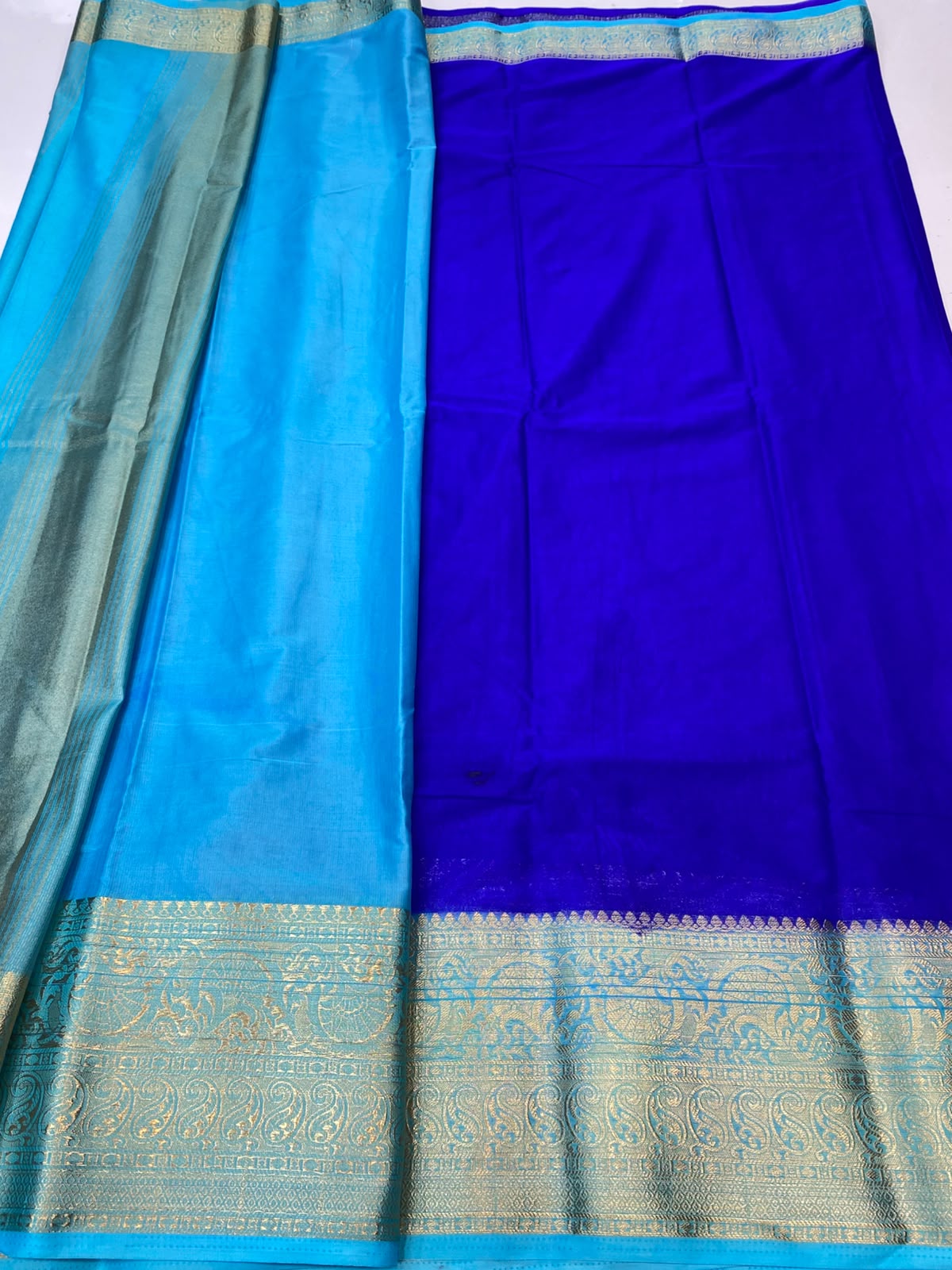 Mysore Crepe Self Saree(3496A-R19)