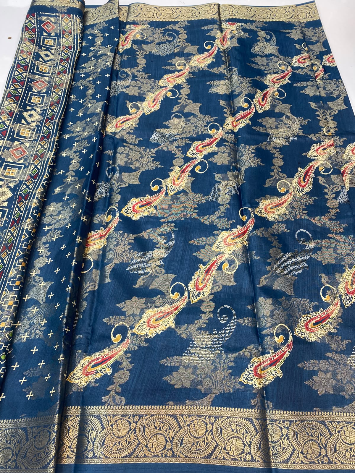 Semi Silk Butta Saree(3413-R24)