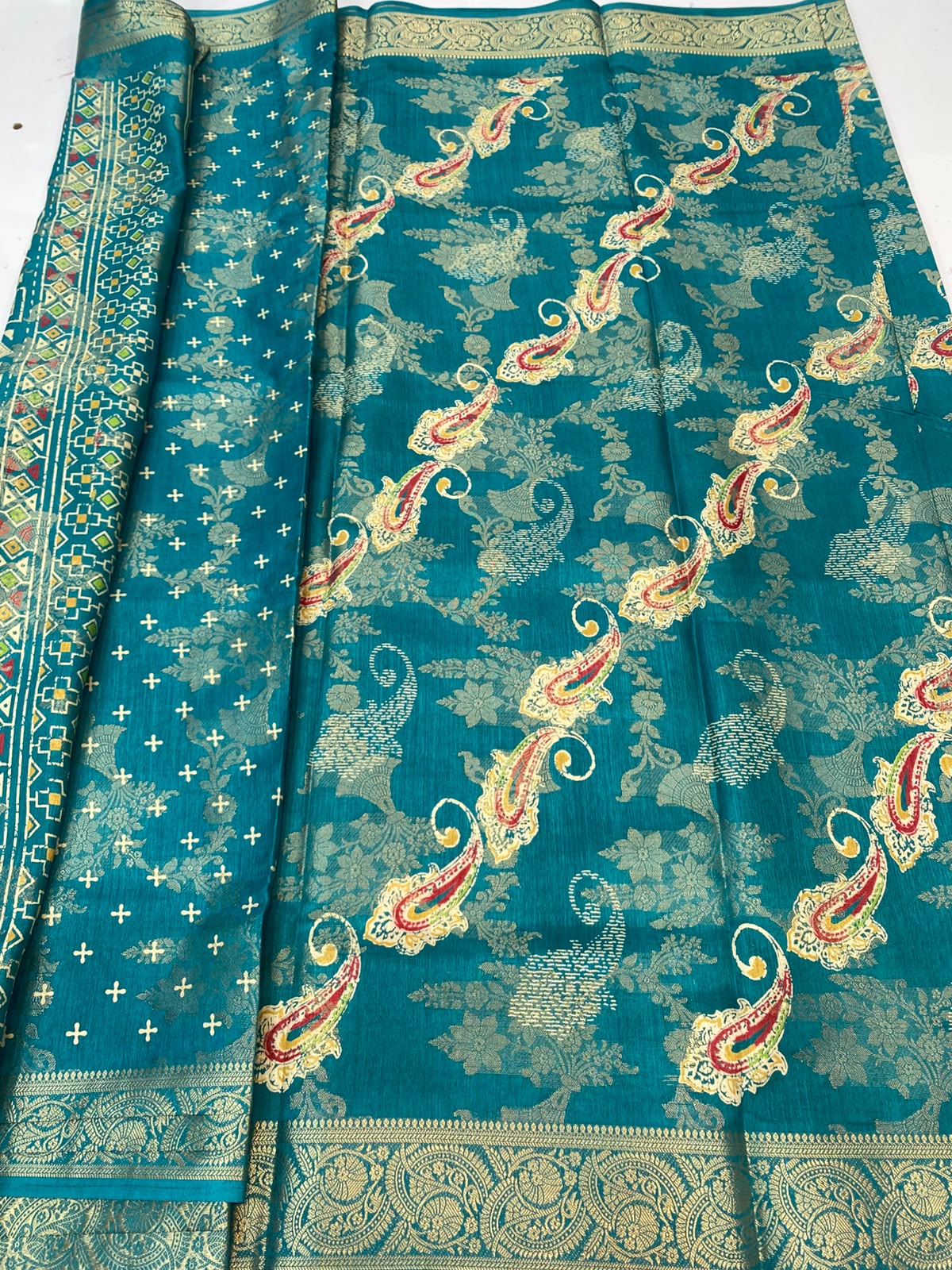 Semi Silk Butta Saree(3413-R24)