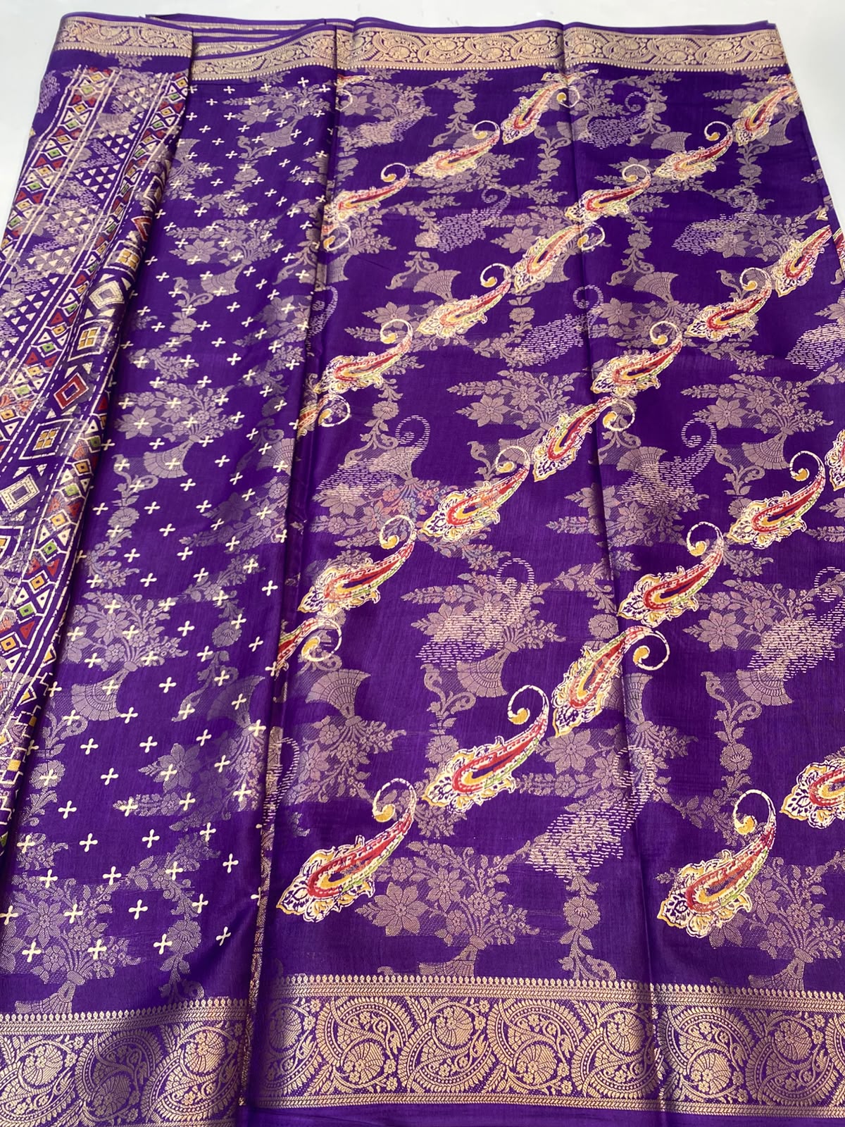 Semi Silk Butta Saree(3413-R24)
