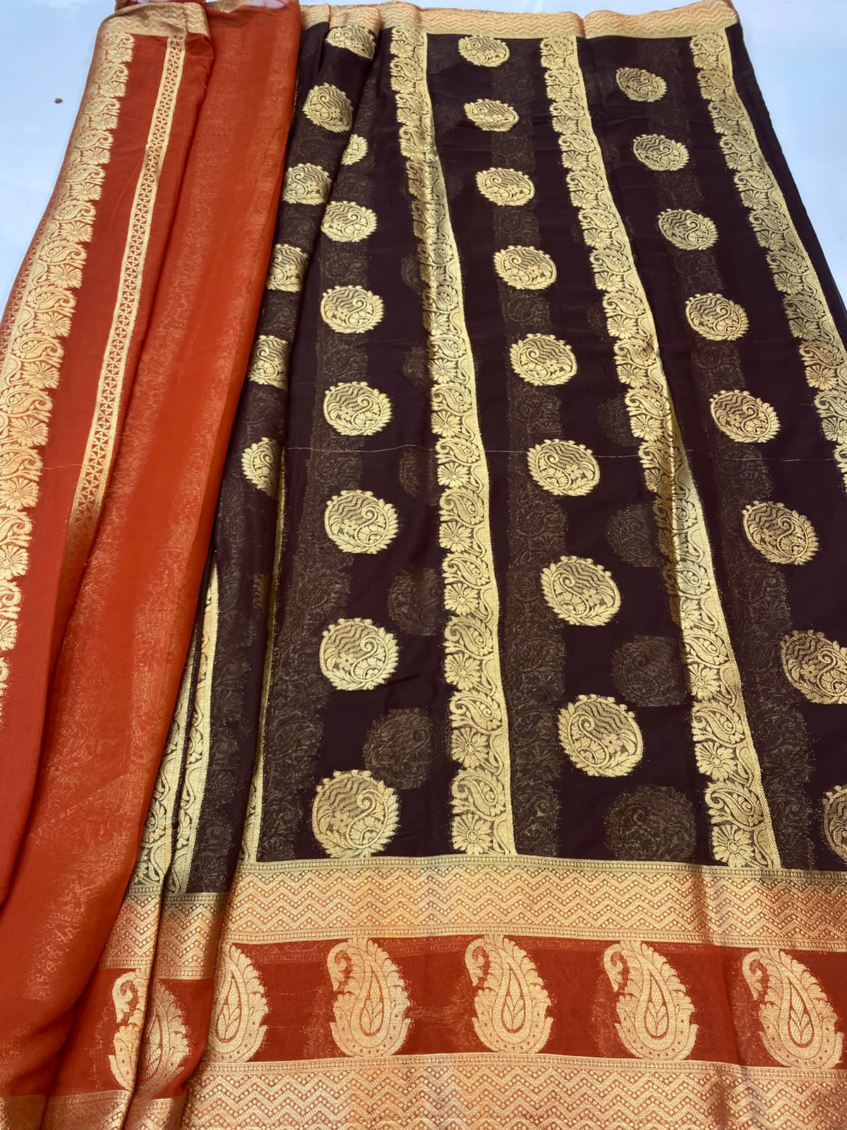 Khaddi Georgette Saree(3493A-R24)