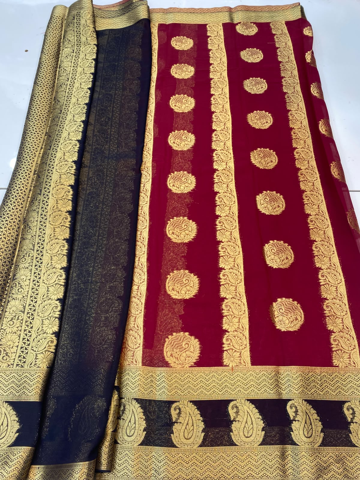 Khaddi Georgette Saree(3493A-R24)