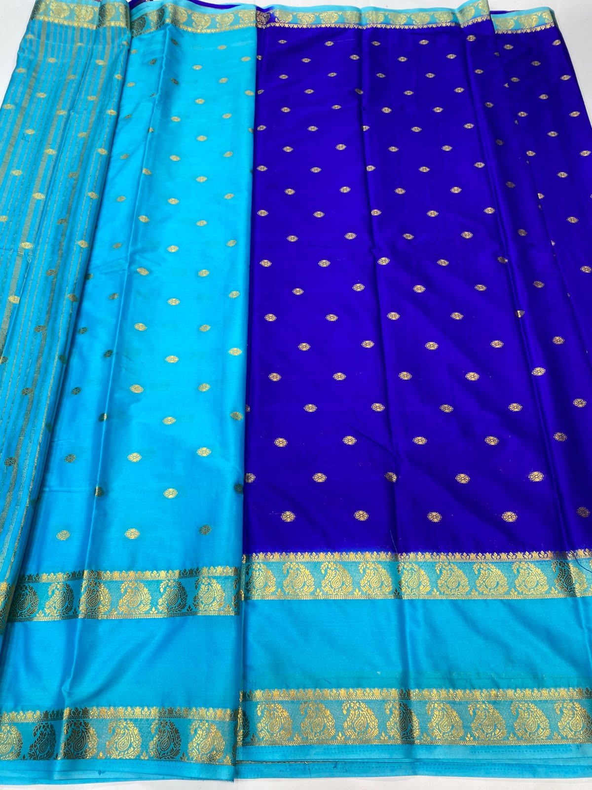 Mysore Crepe Butta Saree(3495-R26)