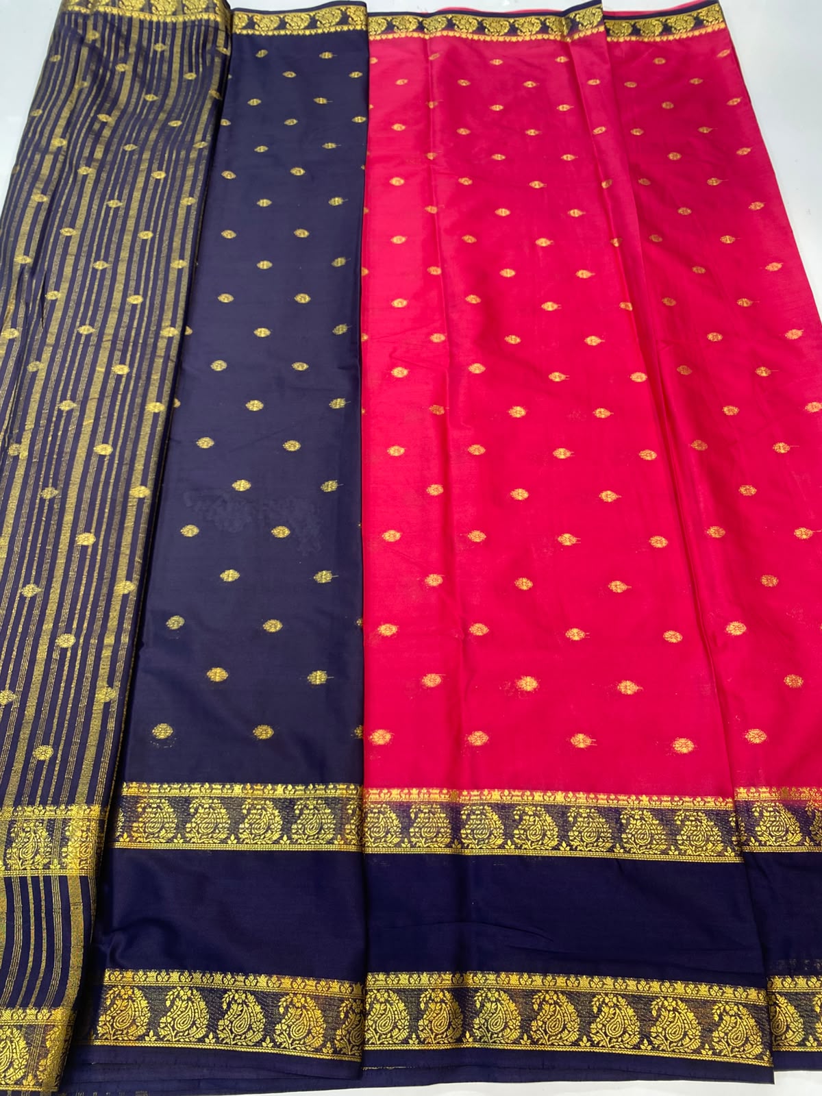 Mysore Crepe Butta Saree(3495-R26)