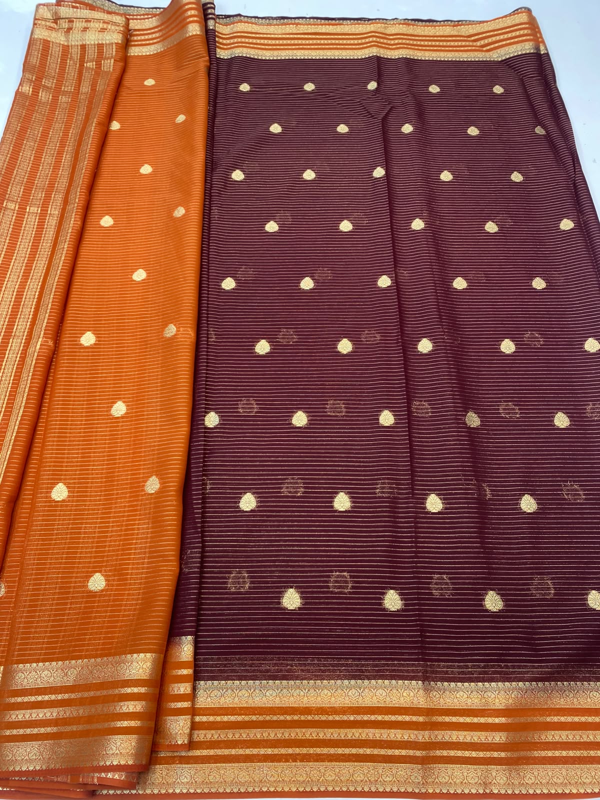 Mysore Crepe Butta Saree(3488-R6)