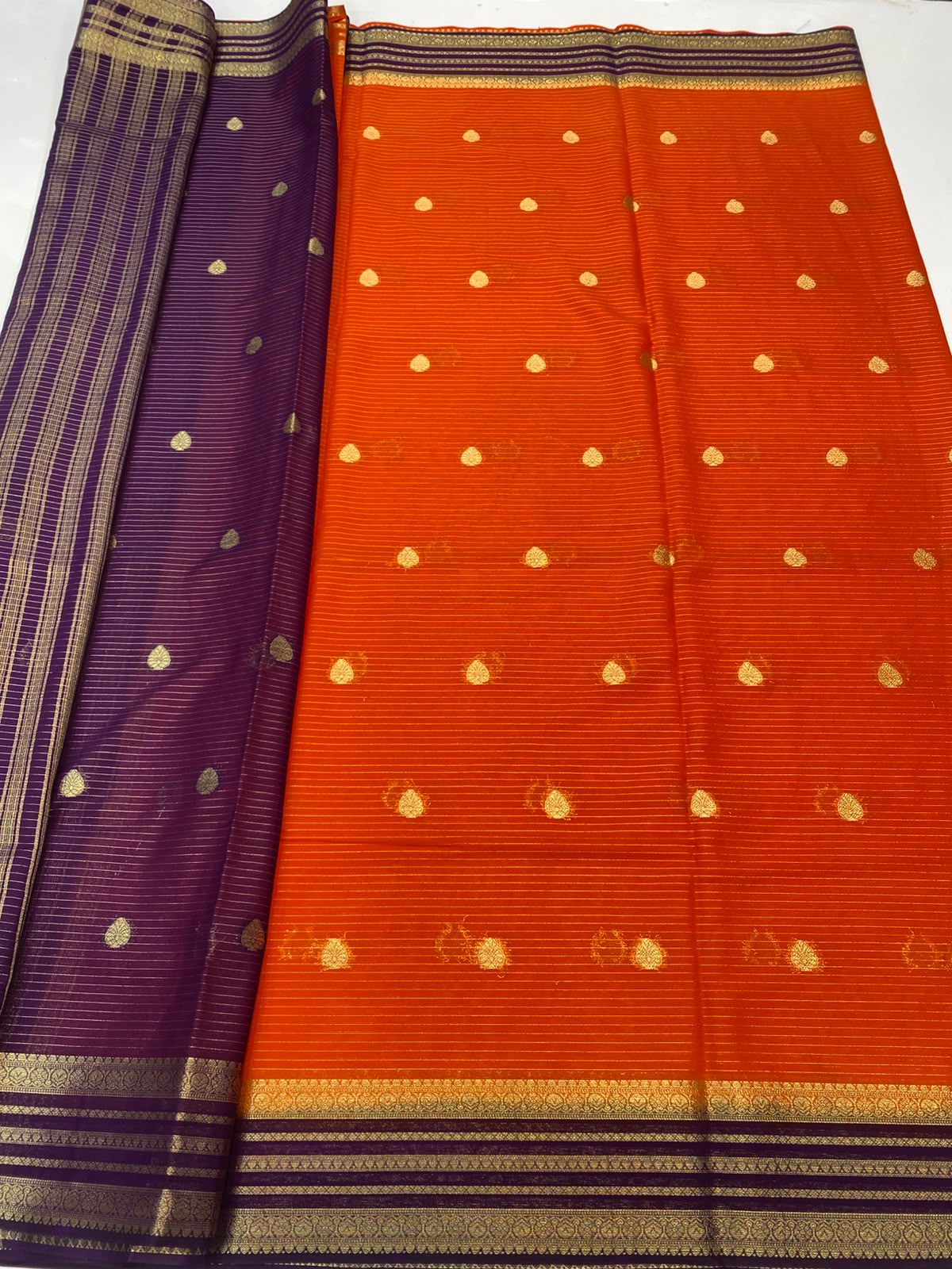 Mysore Crepe Butta Saree(3488-R6)