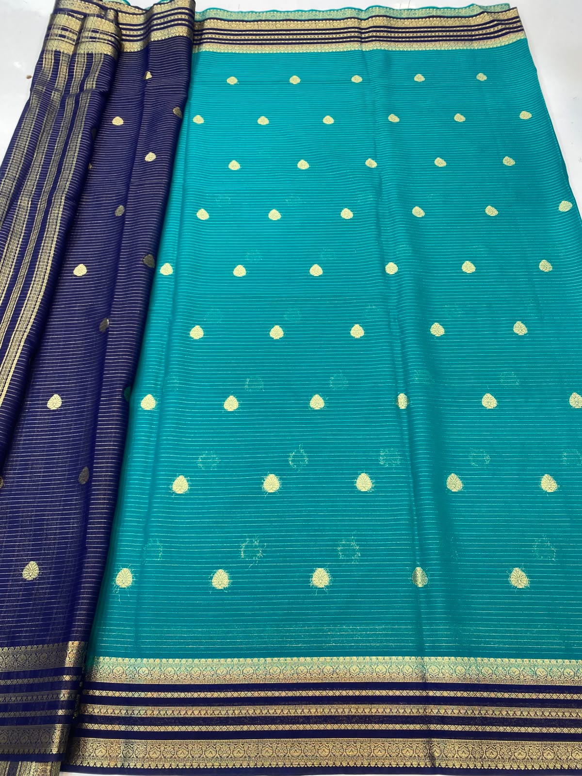 Mysore Crepe Butta Saree(3488-R6)