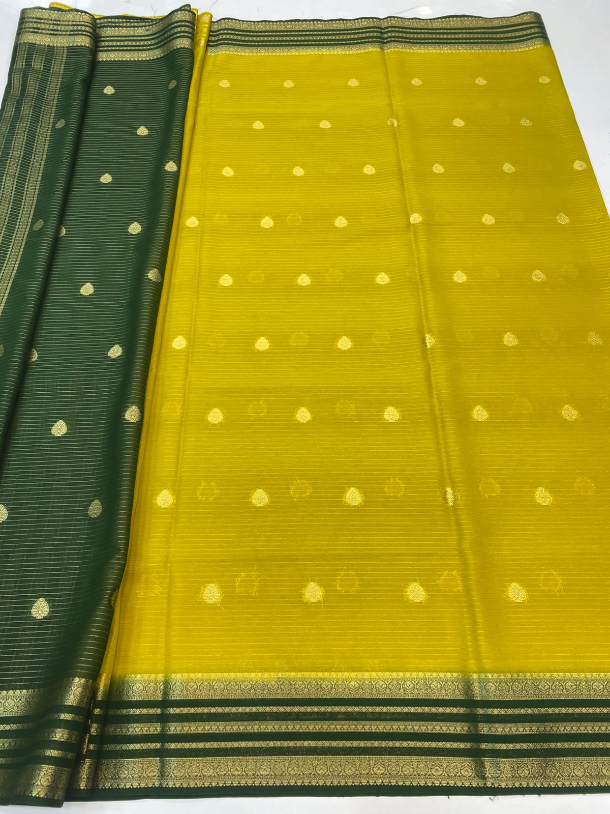 Mysore Crepe Butta Saree(3488-R6)