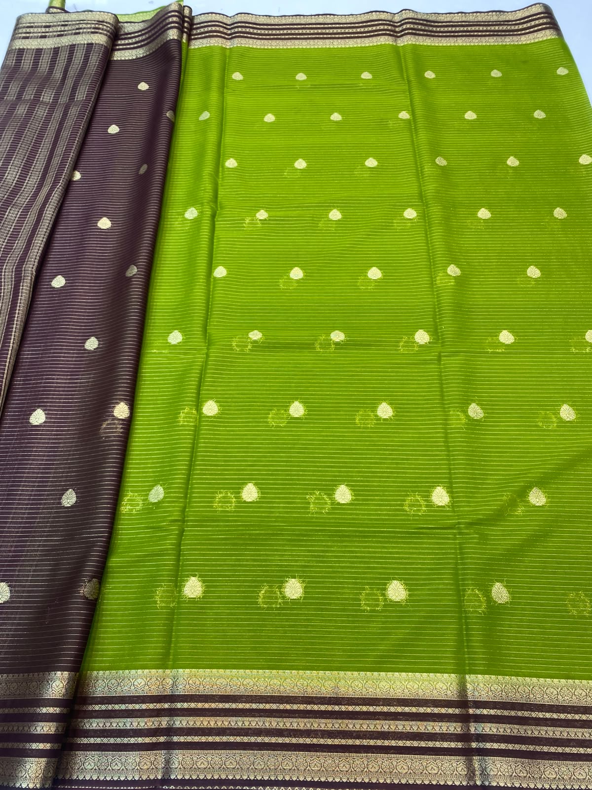 Mysore Crepe Butta Saree(3488-R6)