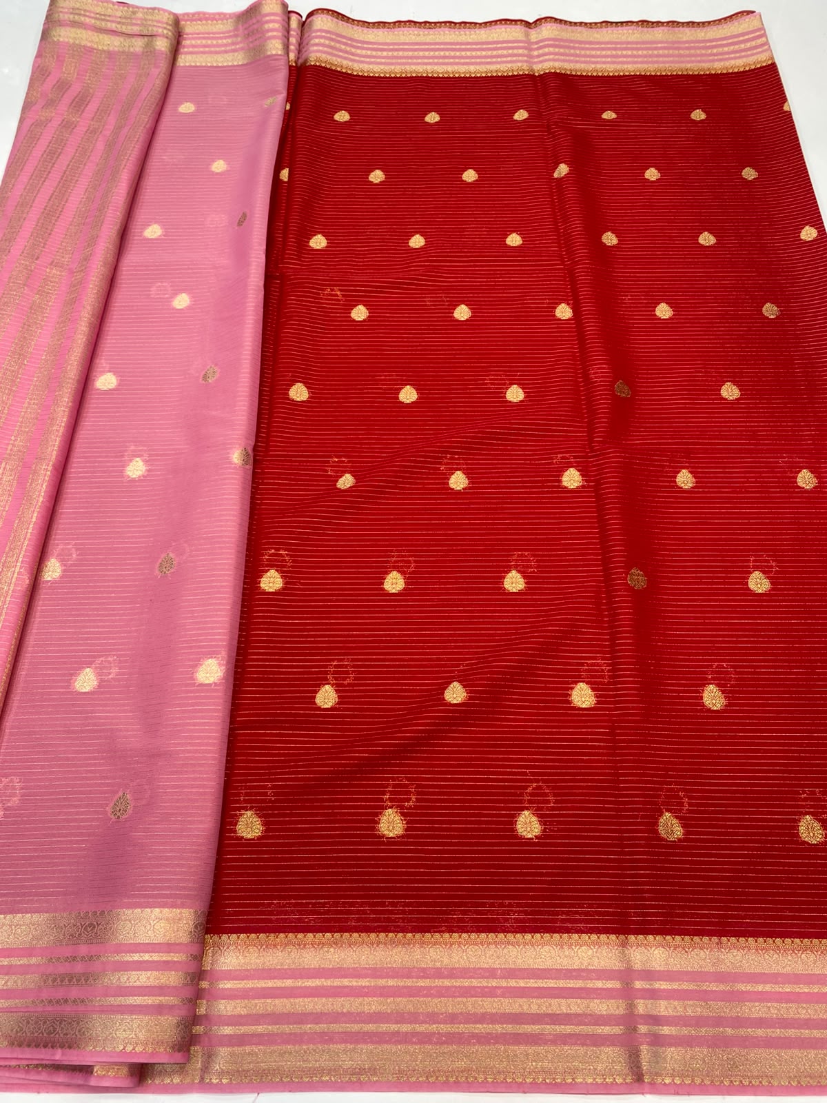 Mysore Crepe Butta Saree(3488-R6)