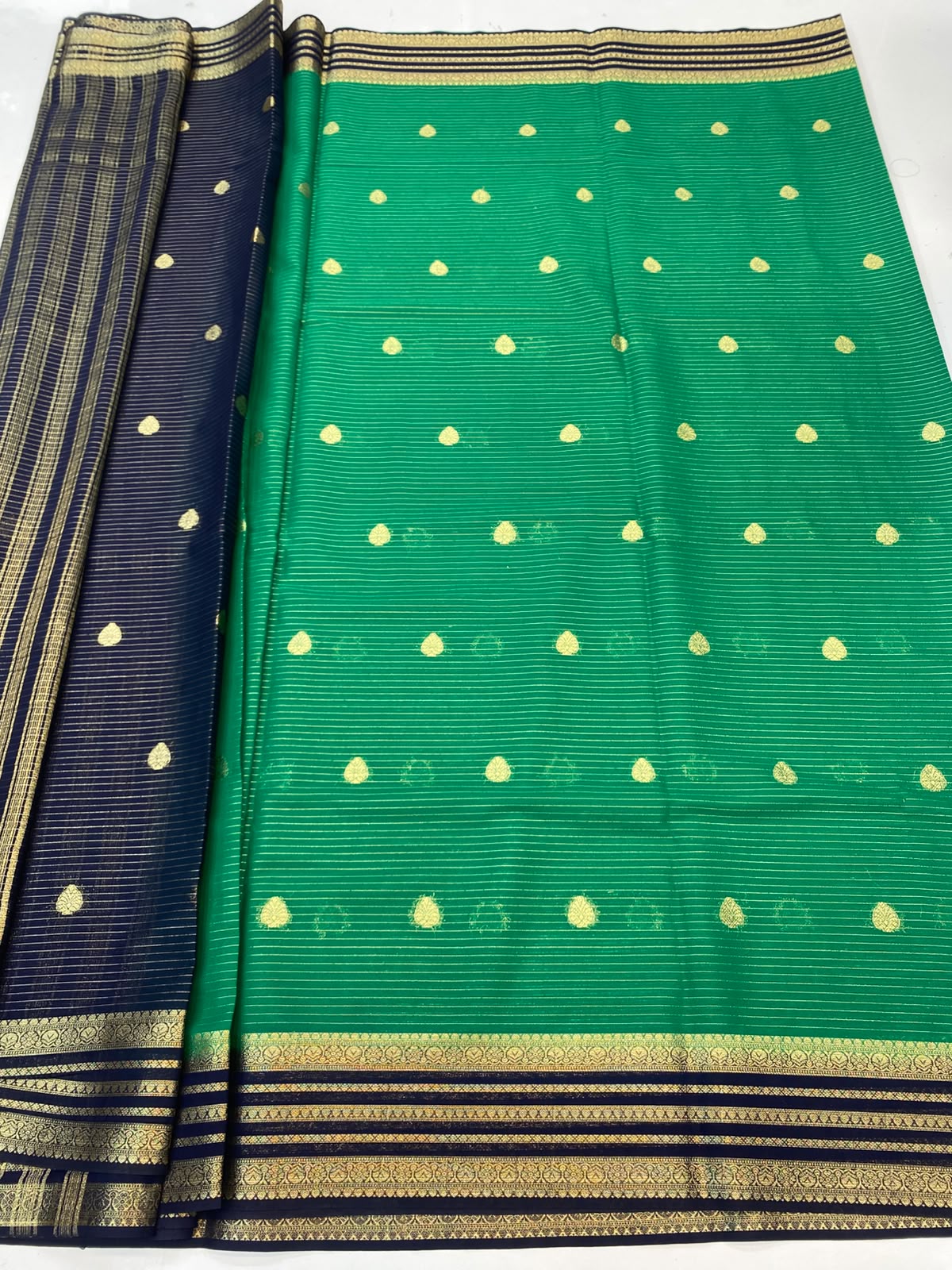 Mysore Crepe Butta Saree(3488-R6)