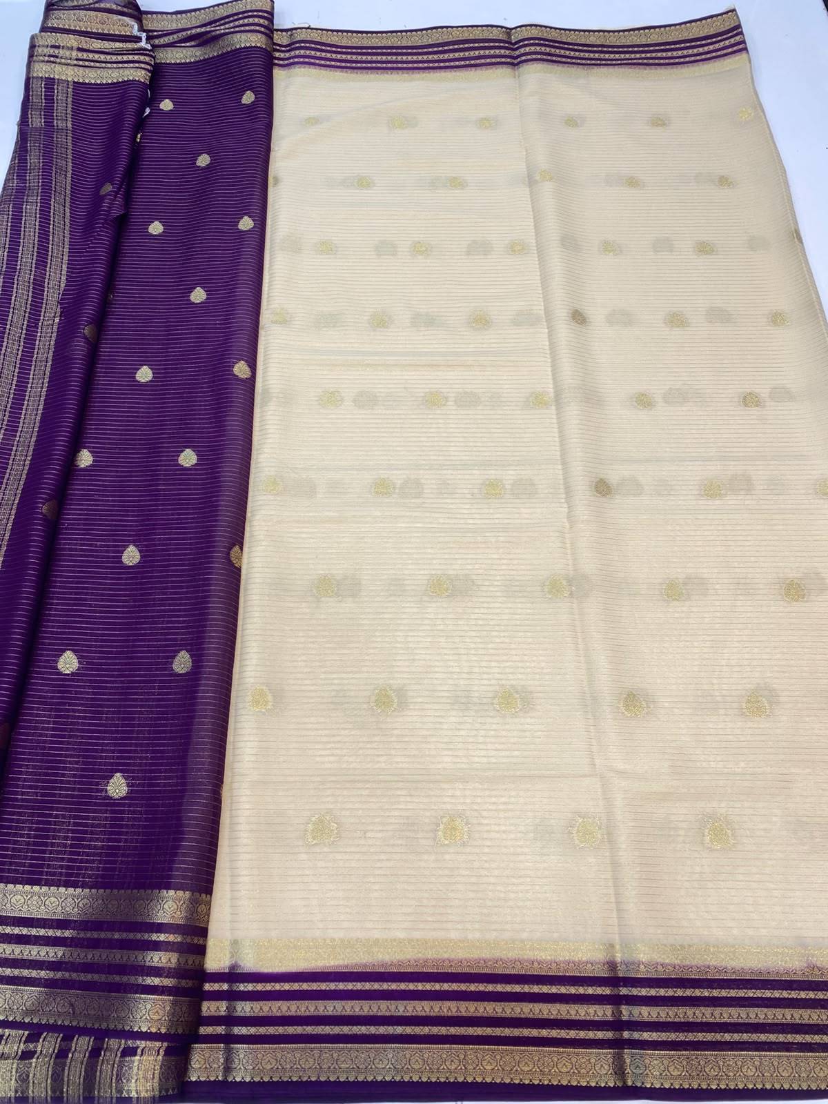 Mysore Crepe Butta Saree(3488-R6)
