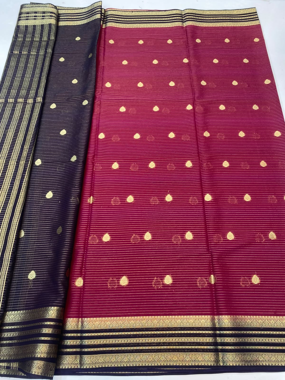 Mysore Crepe Butta Saree(3488-R6)