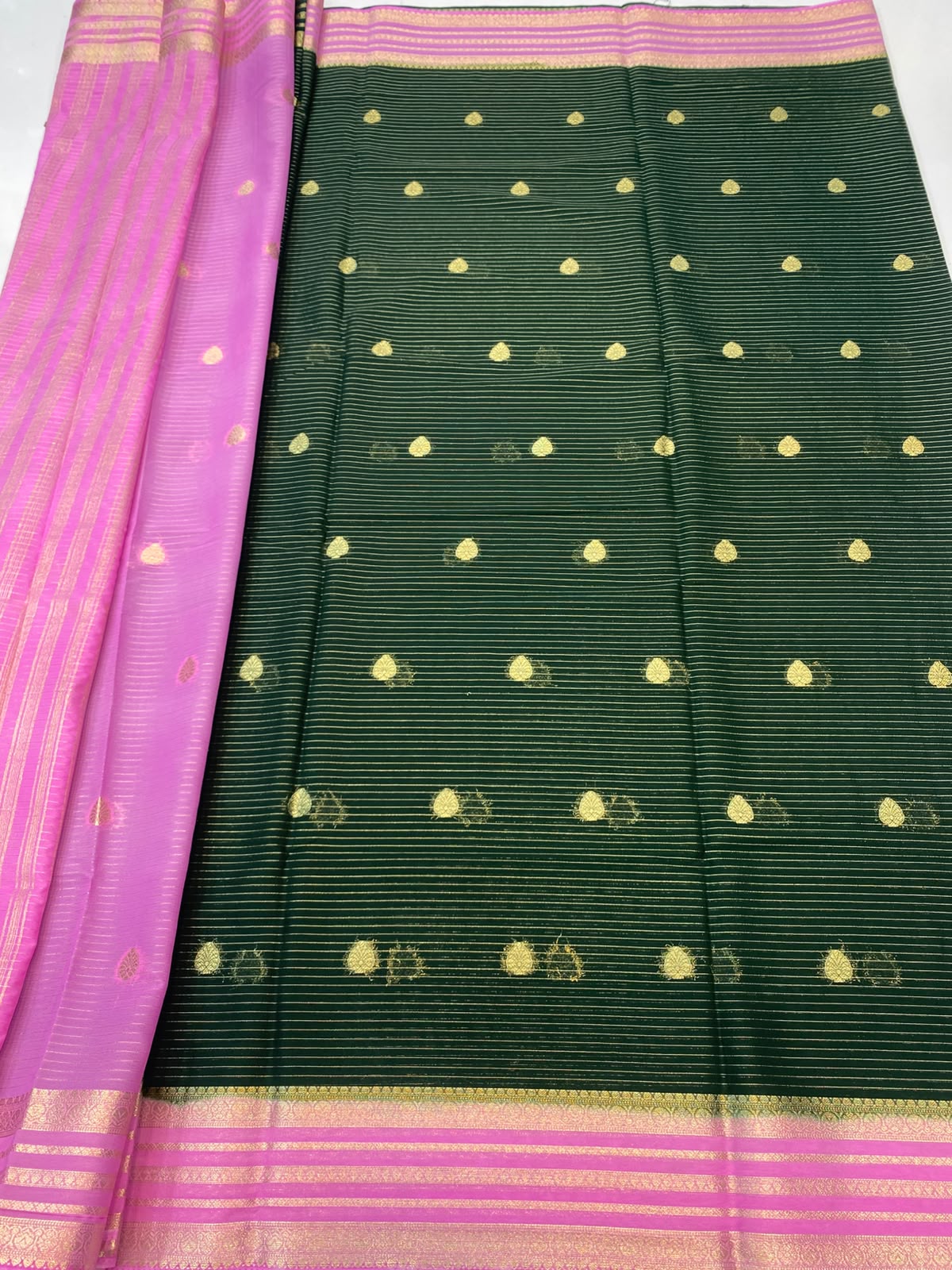 Mysore Crepe Butta Saree(3488-R6)