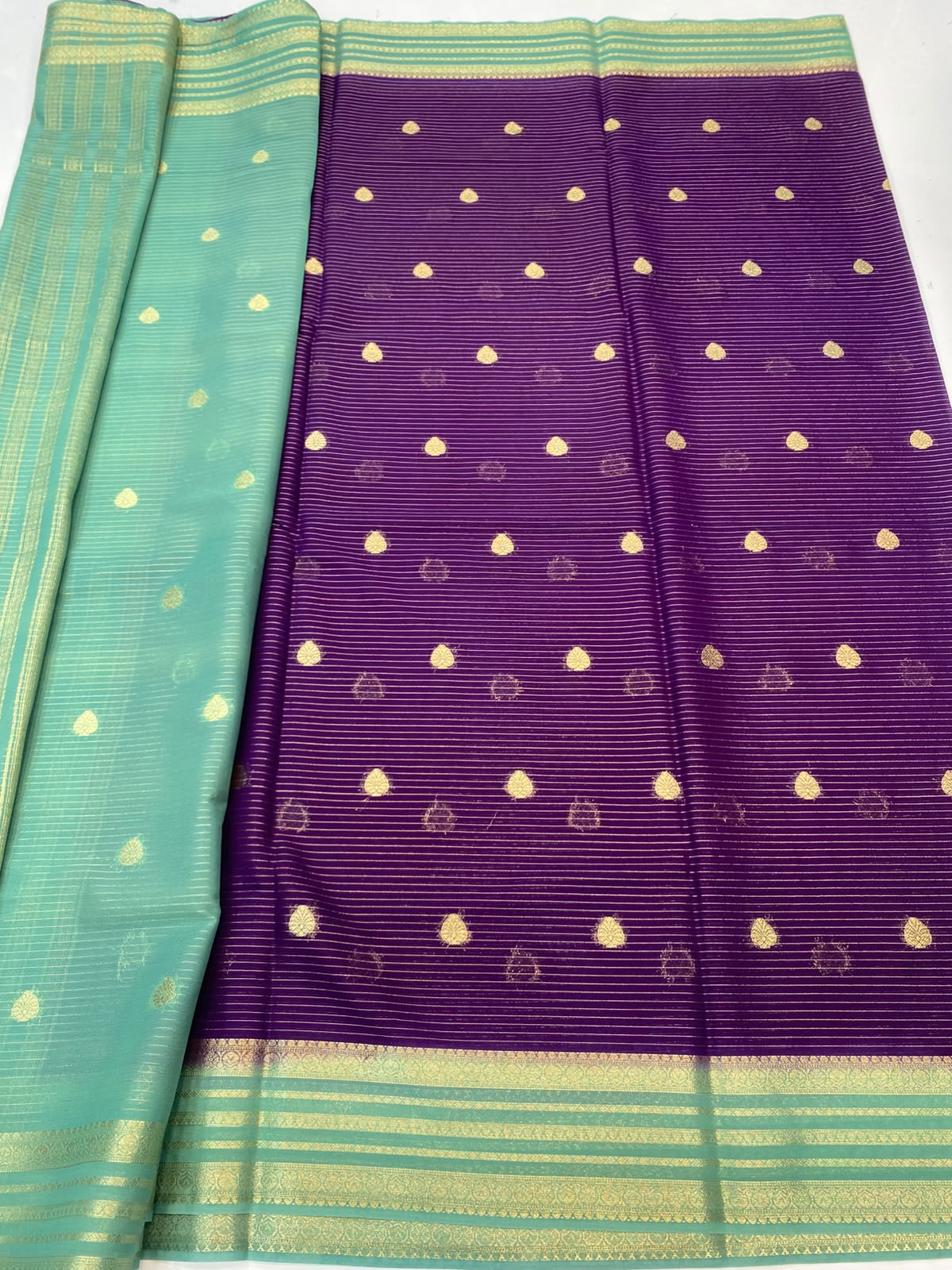 Mysore Crepe Butta Saree(3488-R6)