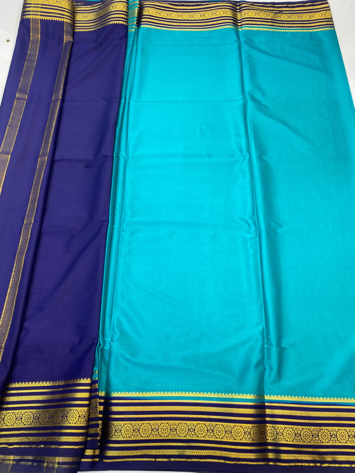Mysore Crepe Zari Border Saree(3465-R27)