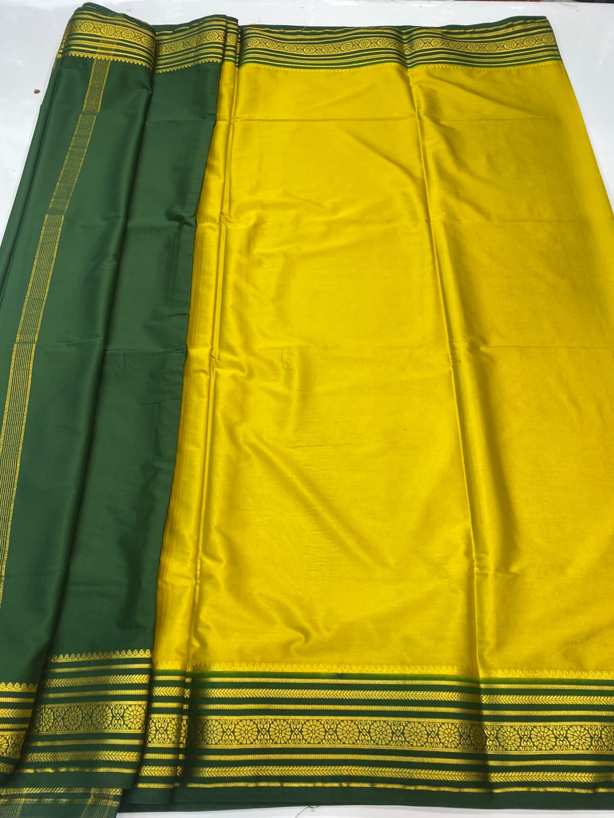 Mysore Crepe Zari Border Saree(3465-R27)