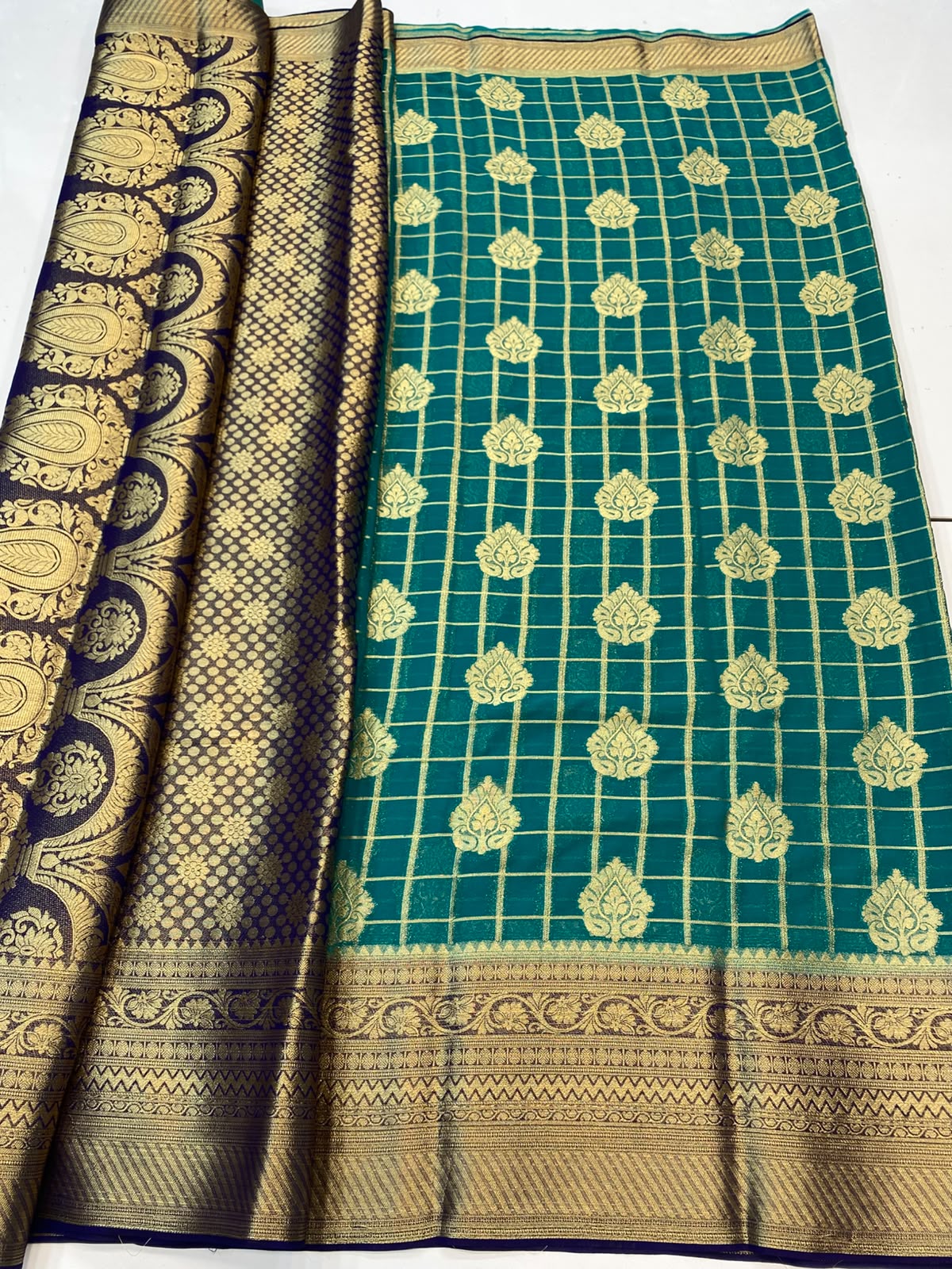 Khaddi Georgette Saree(3493B-R22)