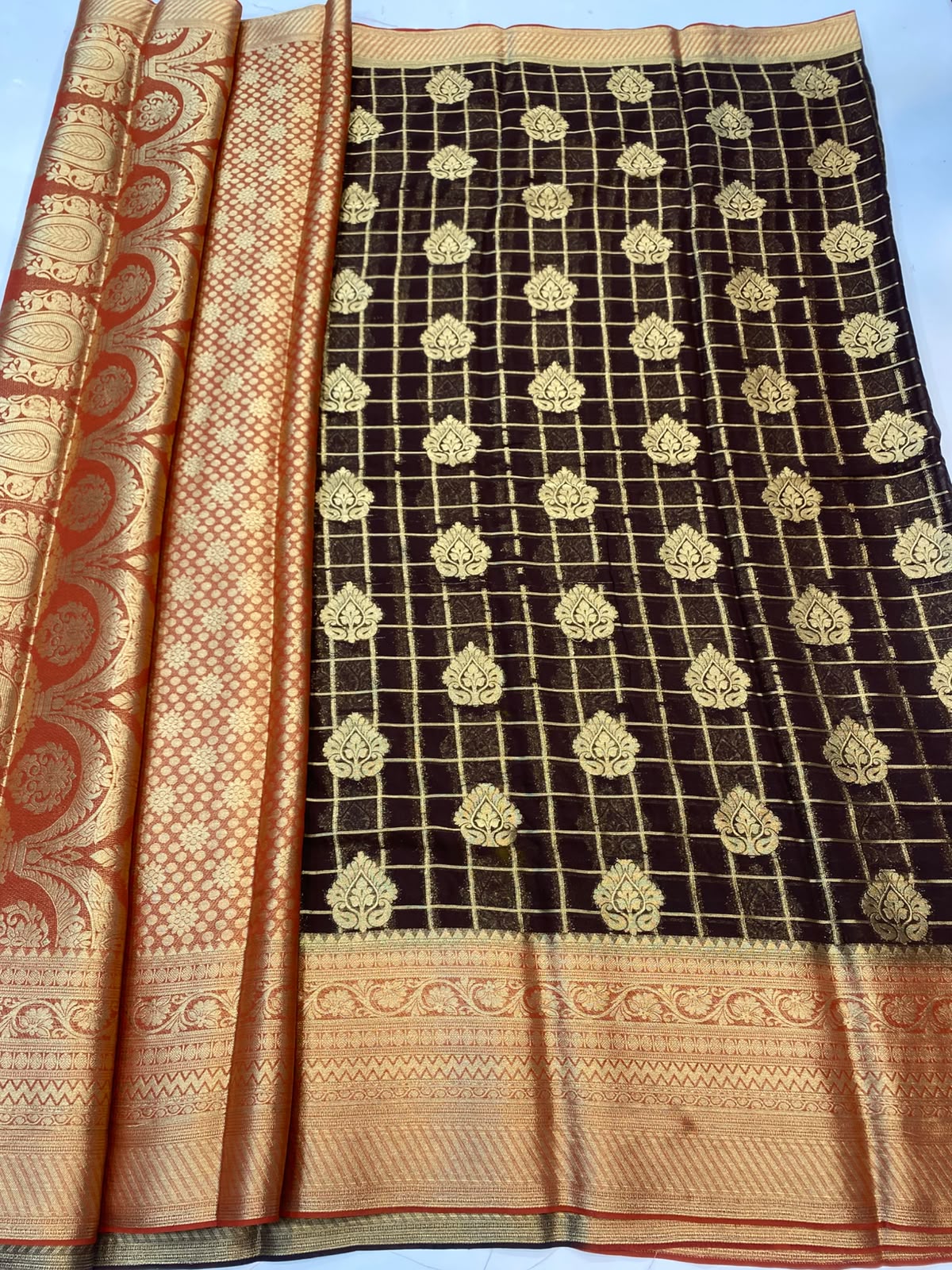Khaddi Georgette Saree(3493B-R22)
