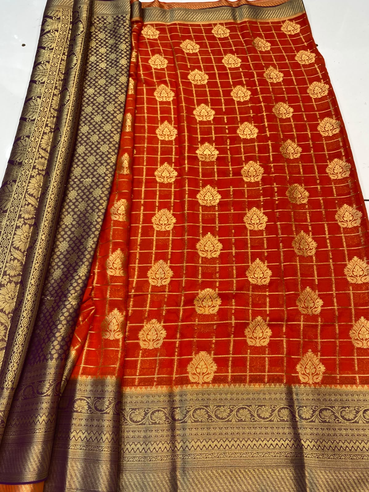 Khaddi Georgette Saree(3493B-R22)