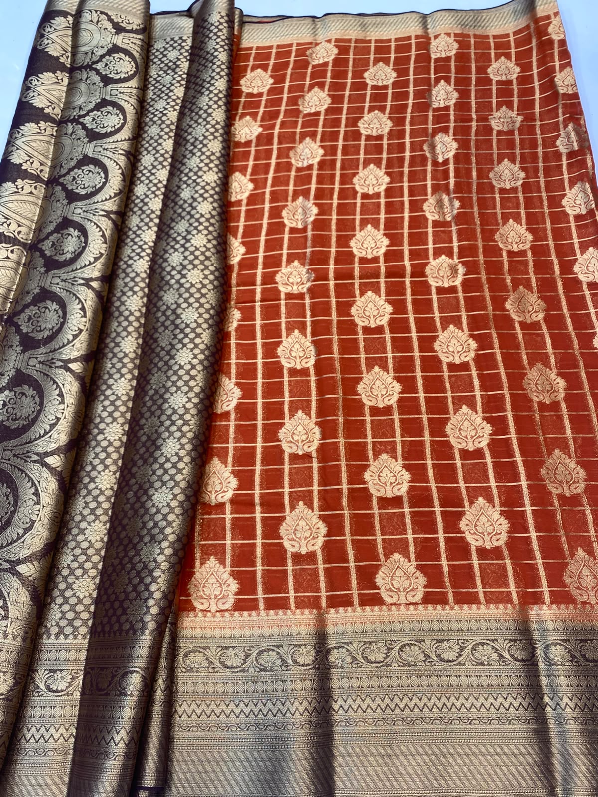 Khaddi Georgette Saree(3493B-R22)