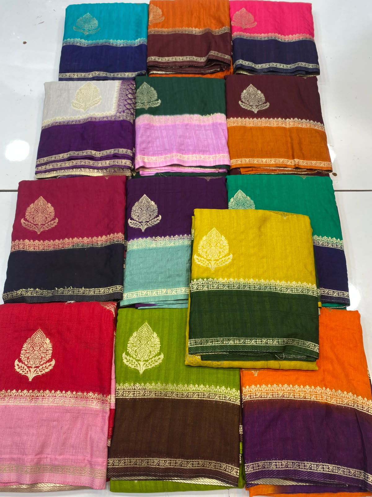 Matka Silk Georgette Saree(3492-R21)