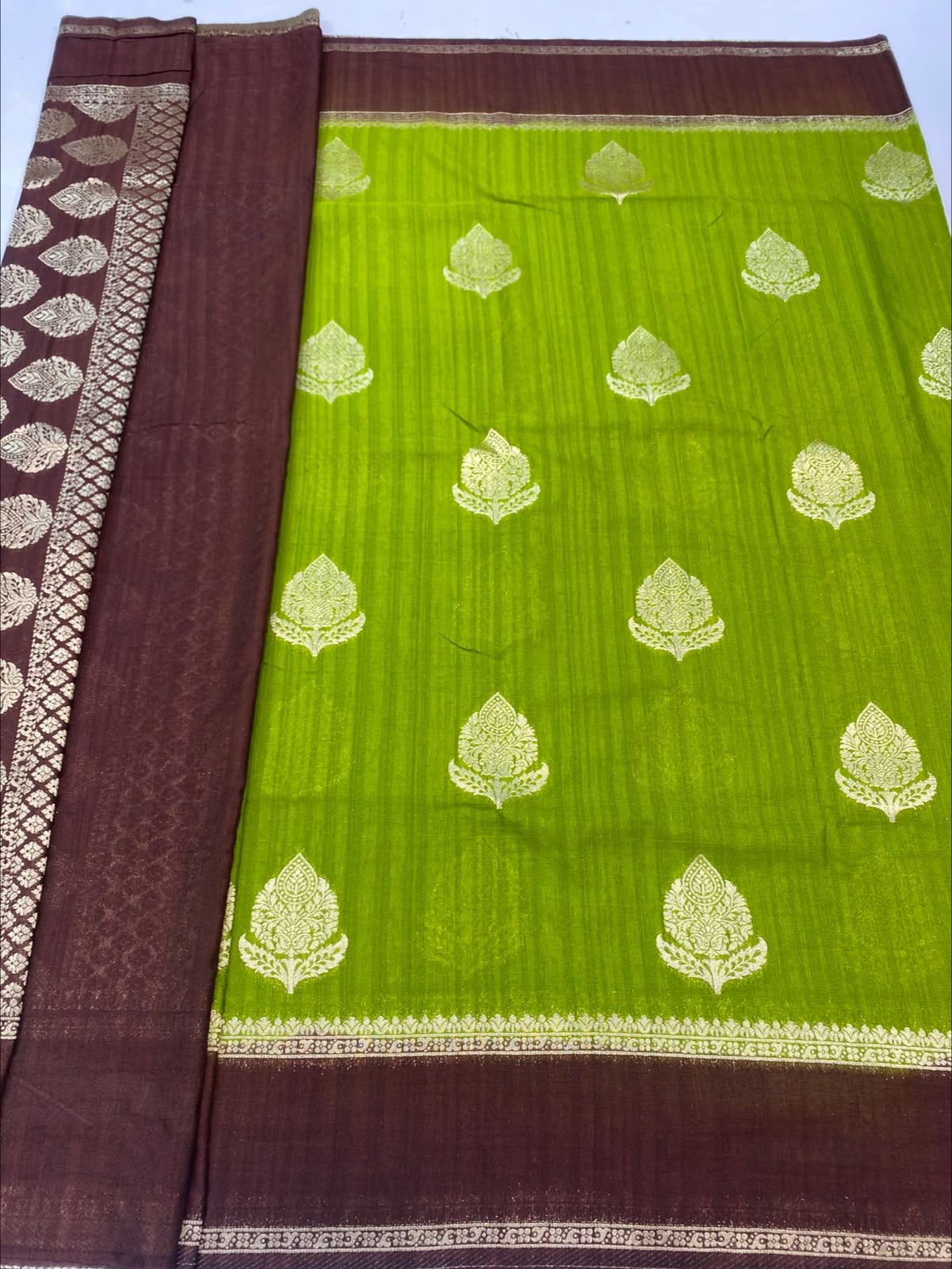 Matka Silk Georgette Saree(3492-R21)