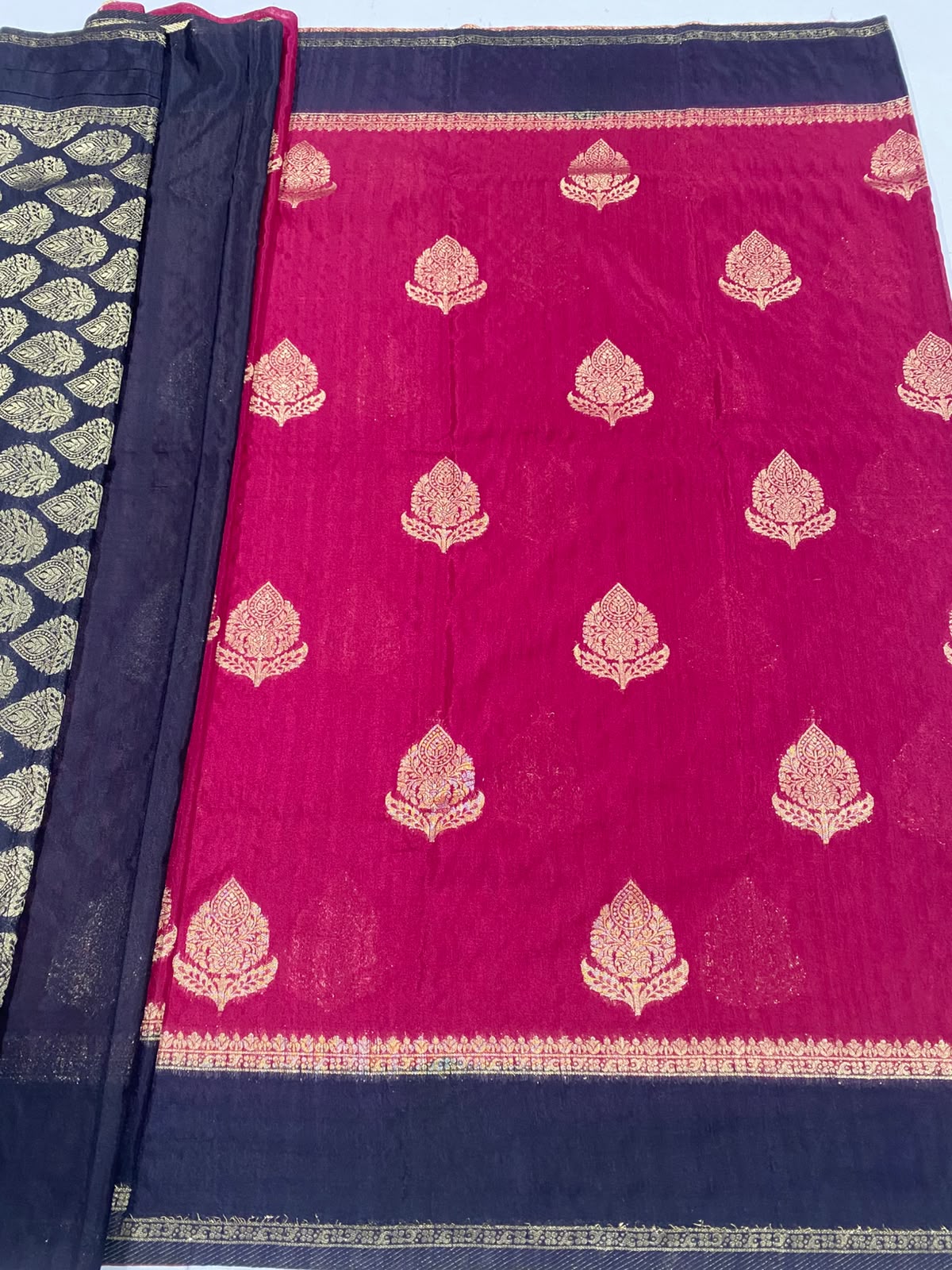 Matka Silk Georgette Saree(3492-R21)