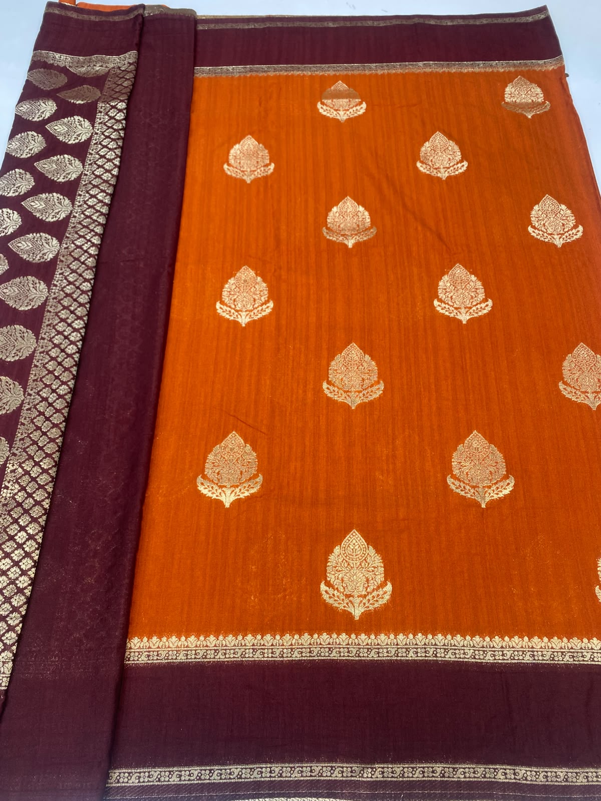 Matka Silk Georgette Saree(3492-R21)