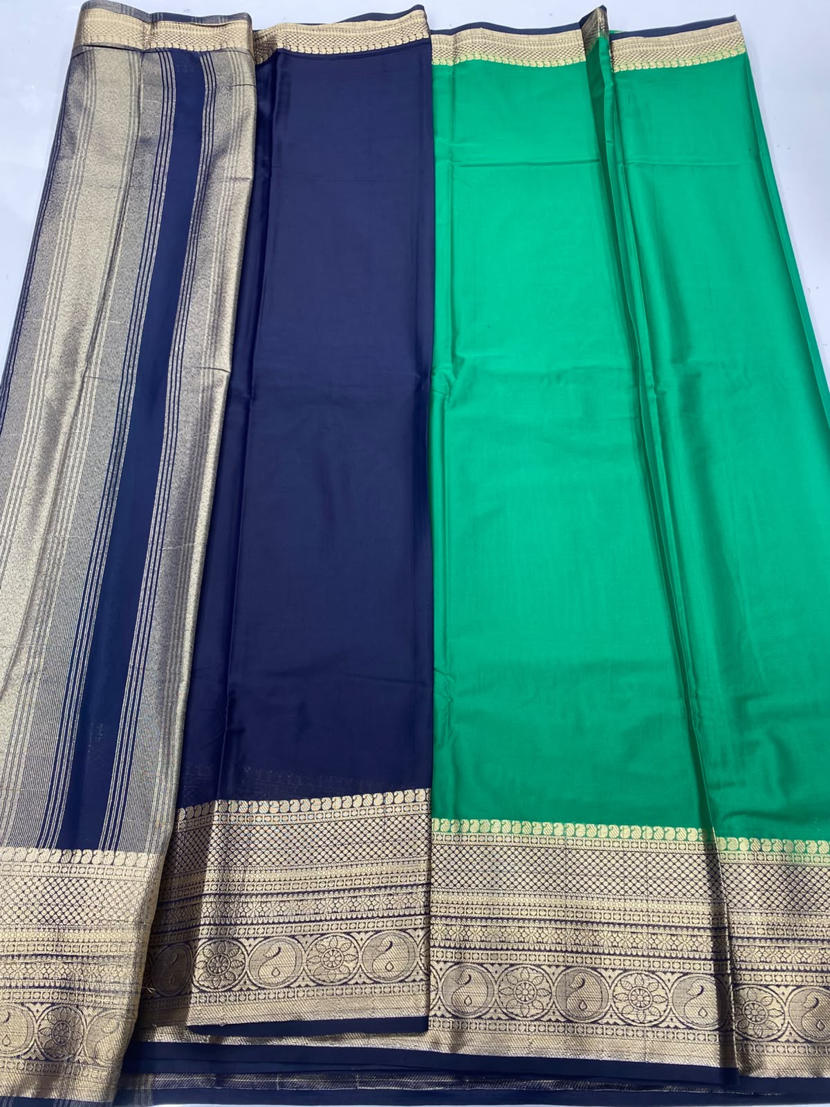 Mysore Crepe Self Saree(3496B-R10)
