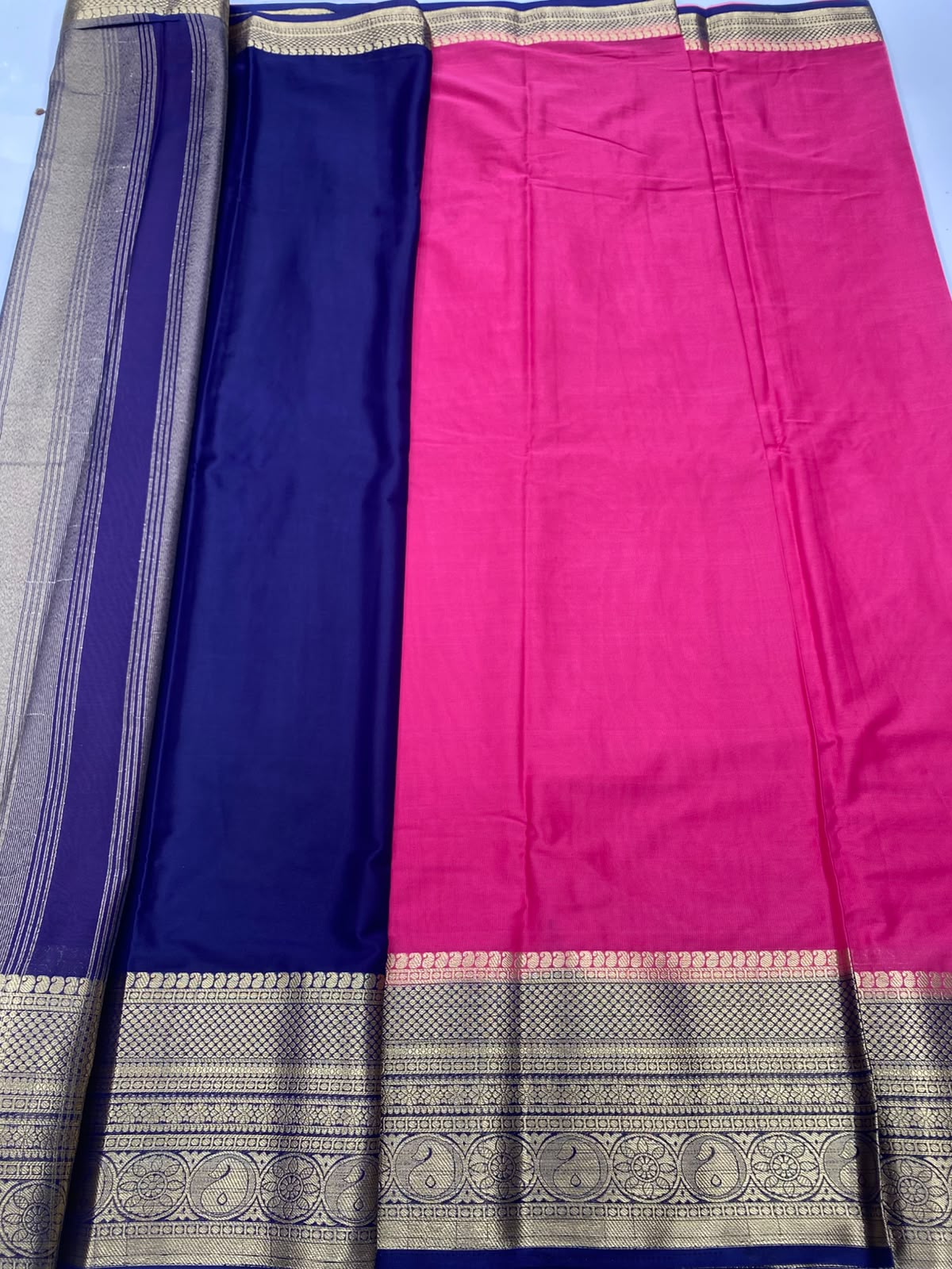 Mysore Crepe Self Saree(3496B-R10)