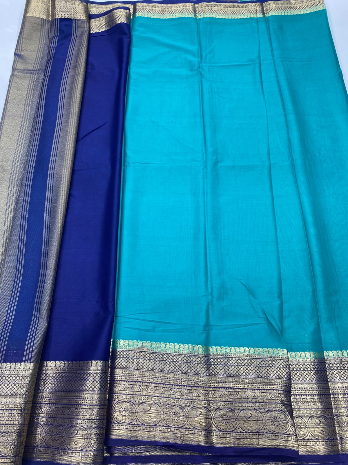 Mysore Crepe Self Saree(3496B-R10)