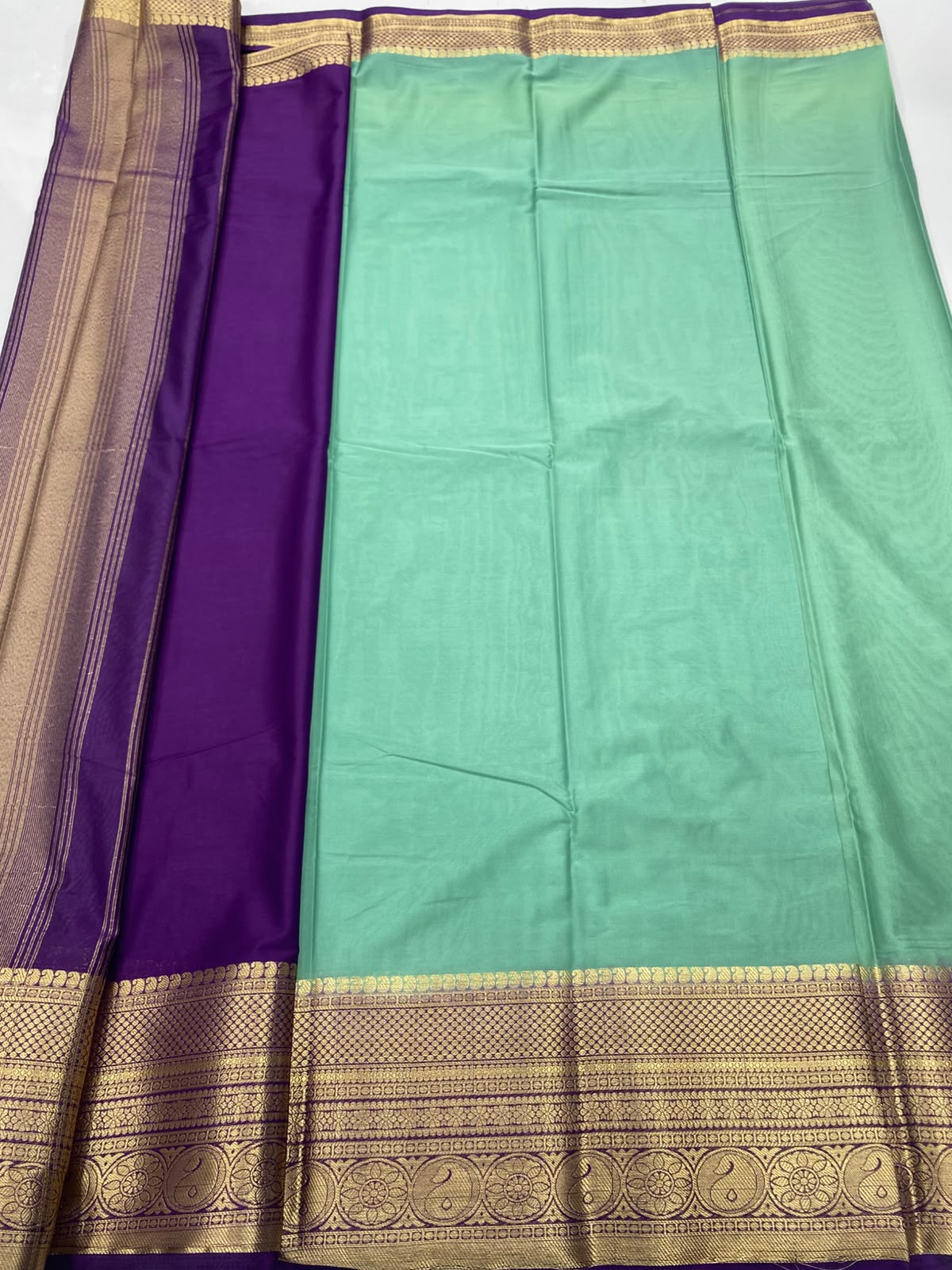 Mysore Crepe Self Saree(3496B-R10)