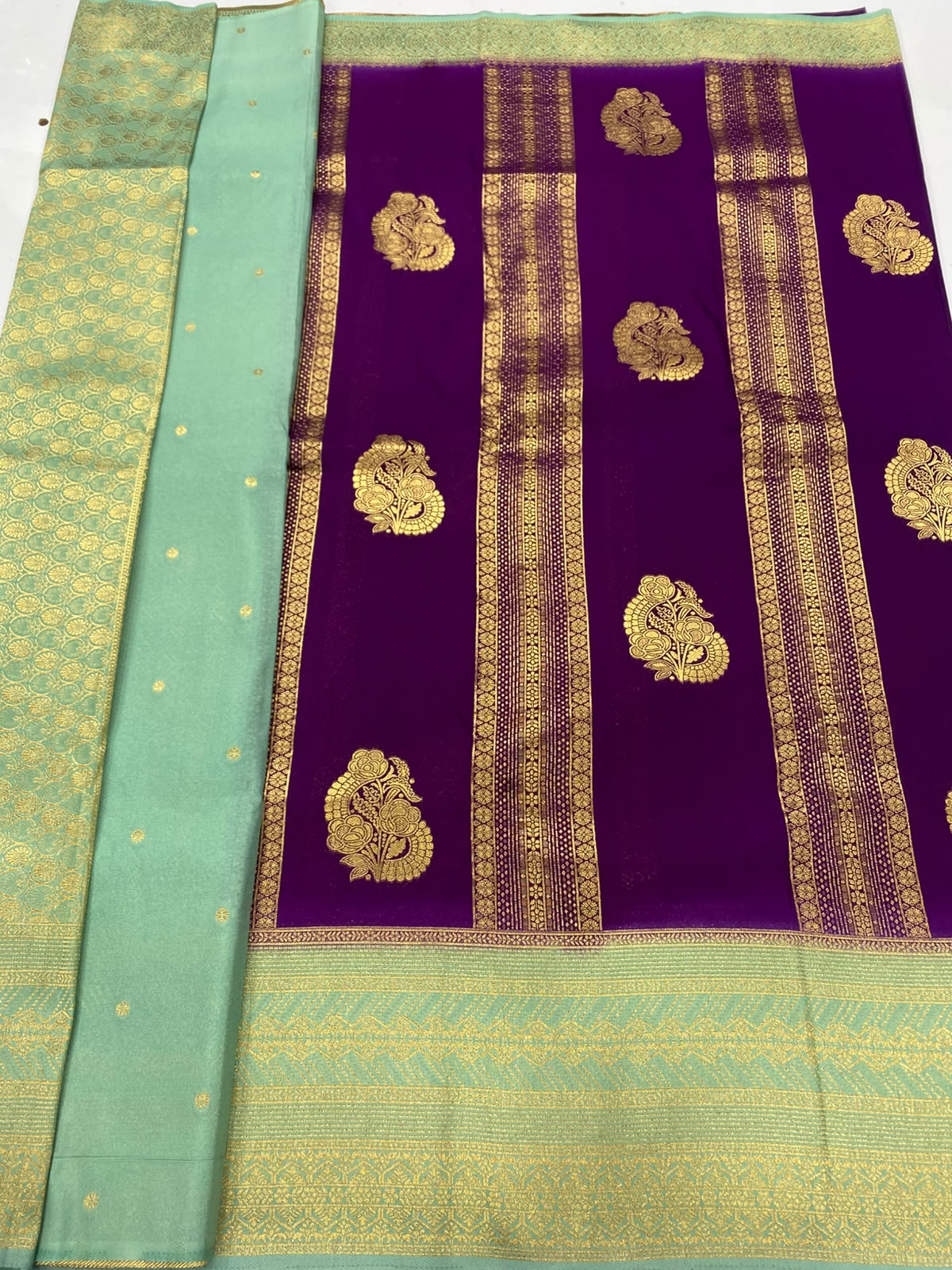 Khaddi Georgette Saree(3490B-R10)