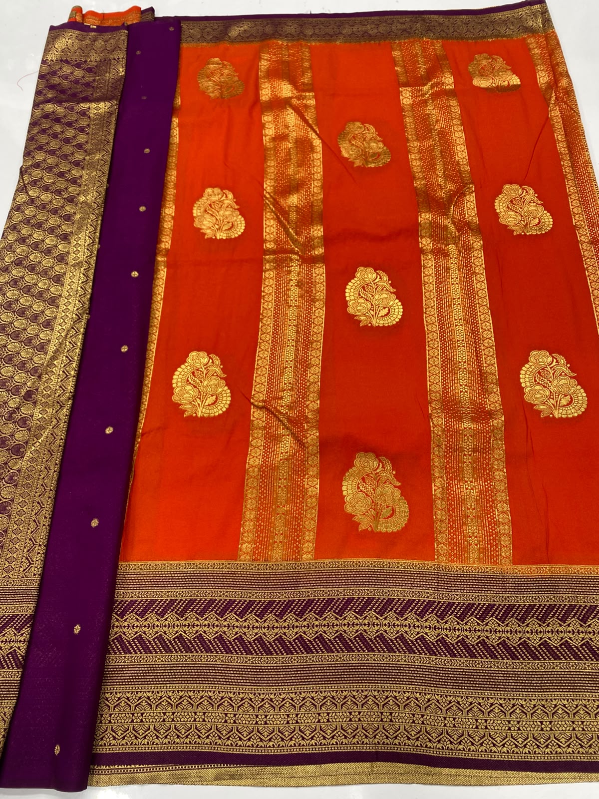 Khaddi Georgette Saree(3490B-R10)