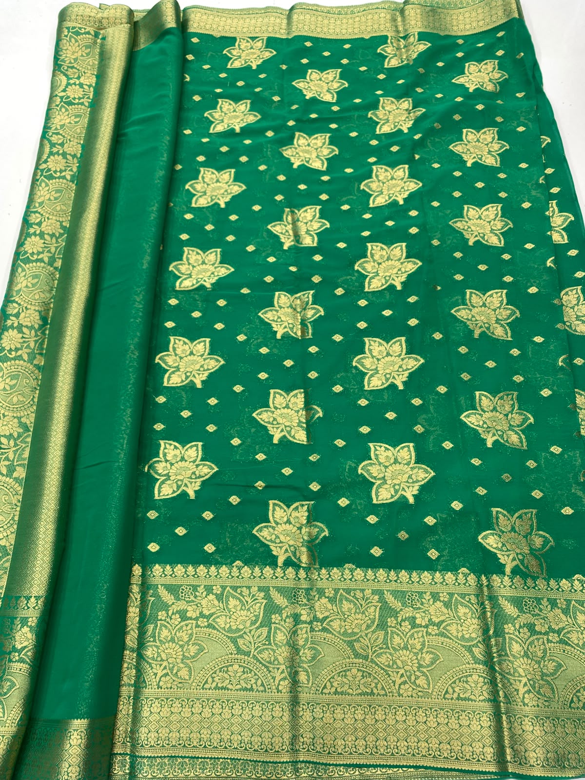 Khaddi Georgette Saree (3491-R17)