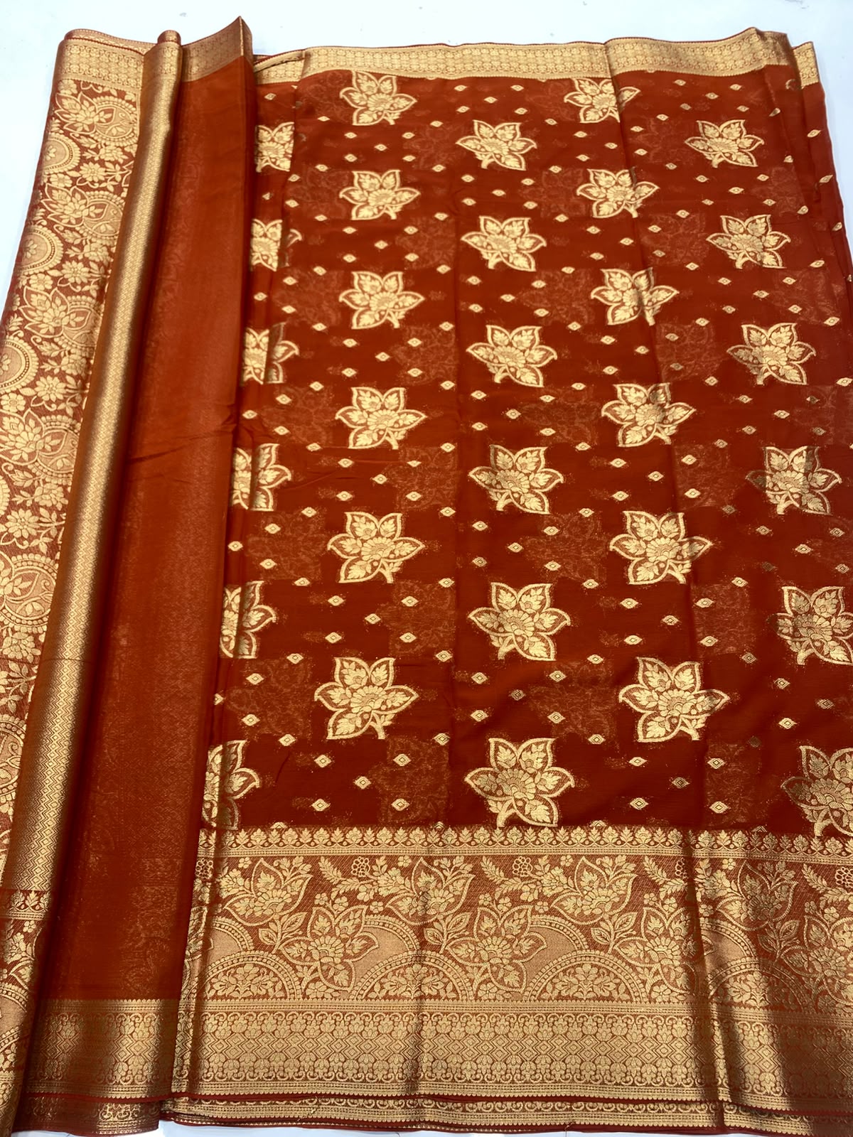 Khaddi Georgette Saree (3491-R17)