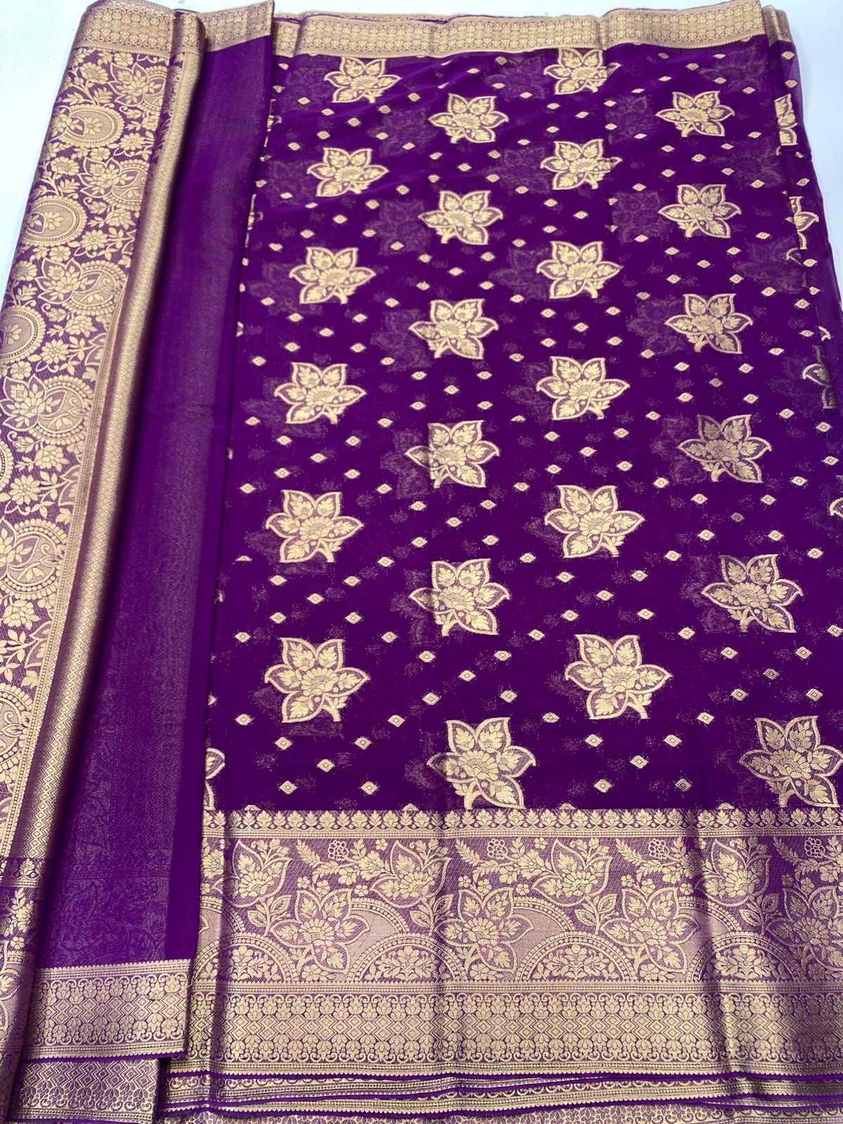 Khaddi Georgette Saree (3491-R17)