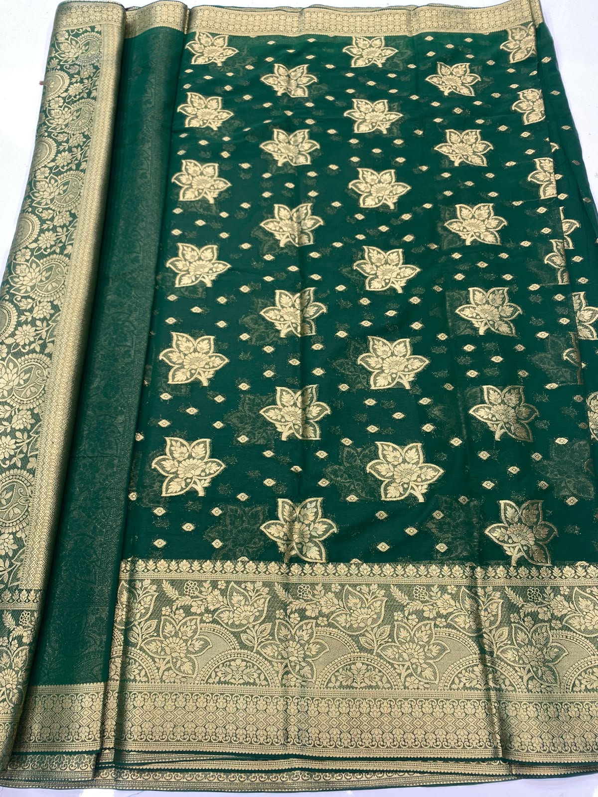 Khaddi Georgette Saree (3491-R17)