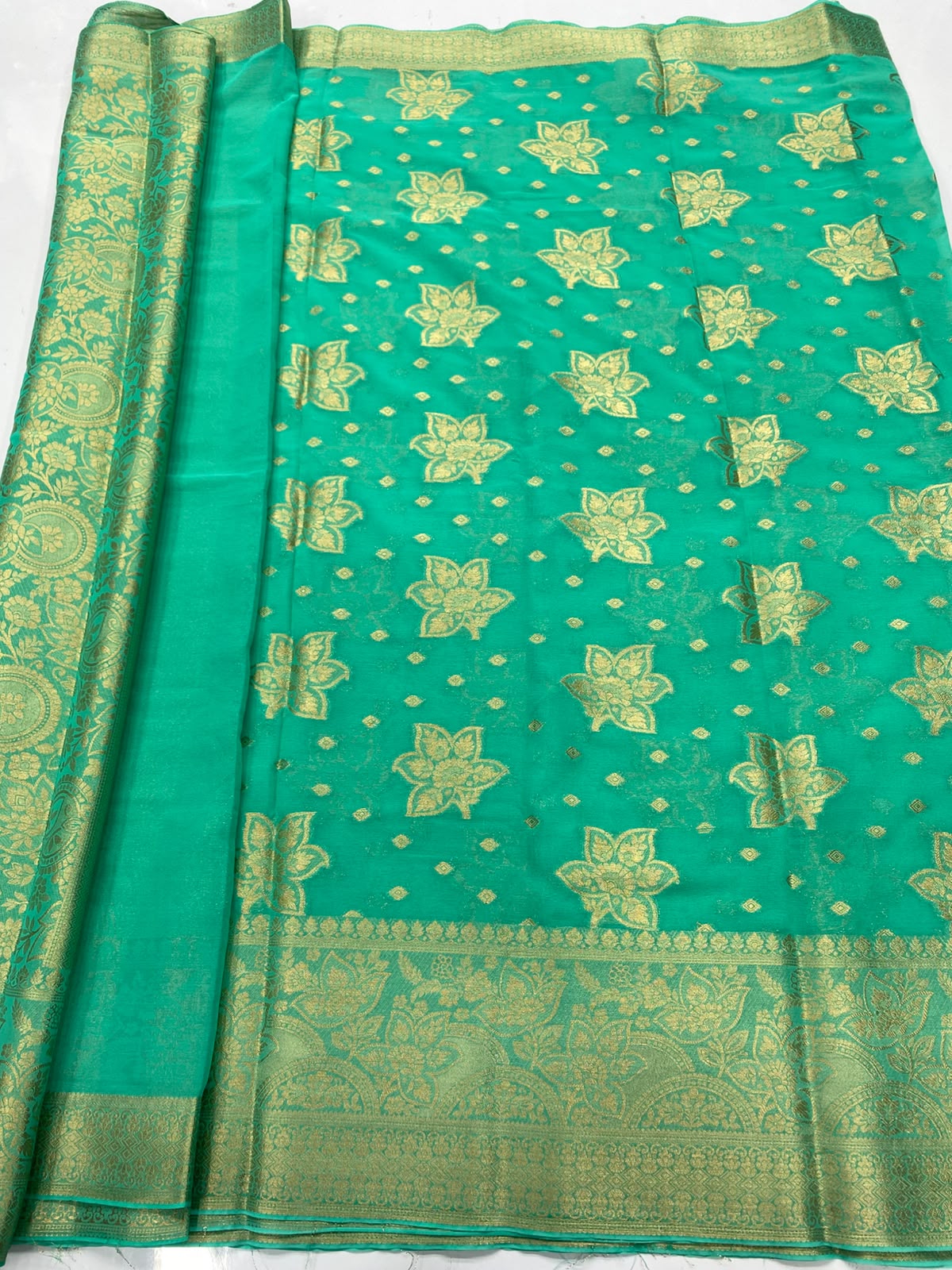 Khaddi Georgette Saree (3491-R17)