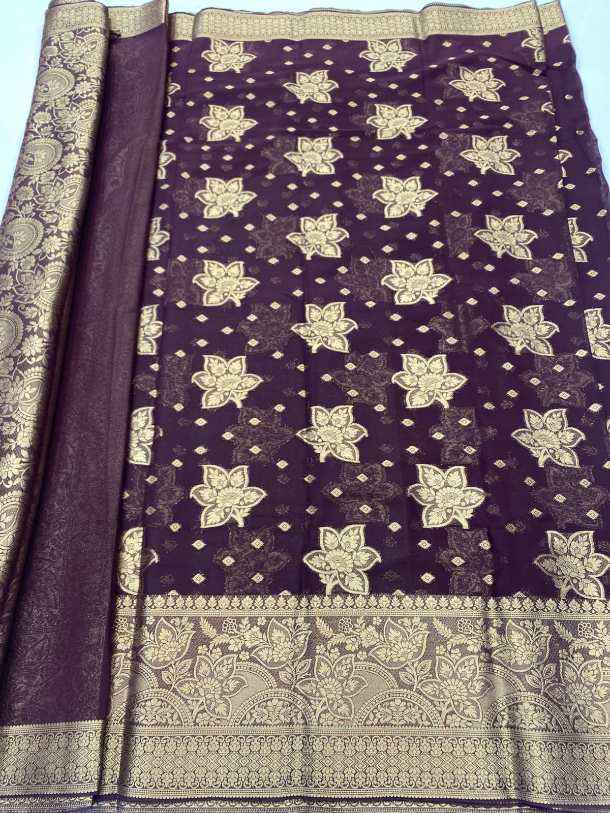 Khaddi Georgette Saree (3491-R17)